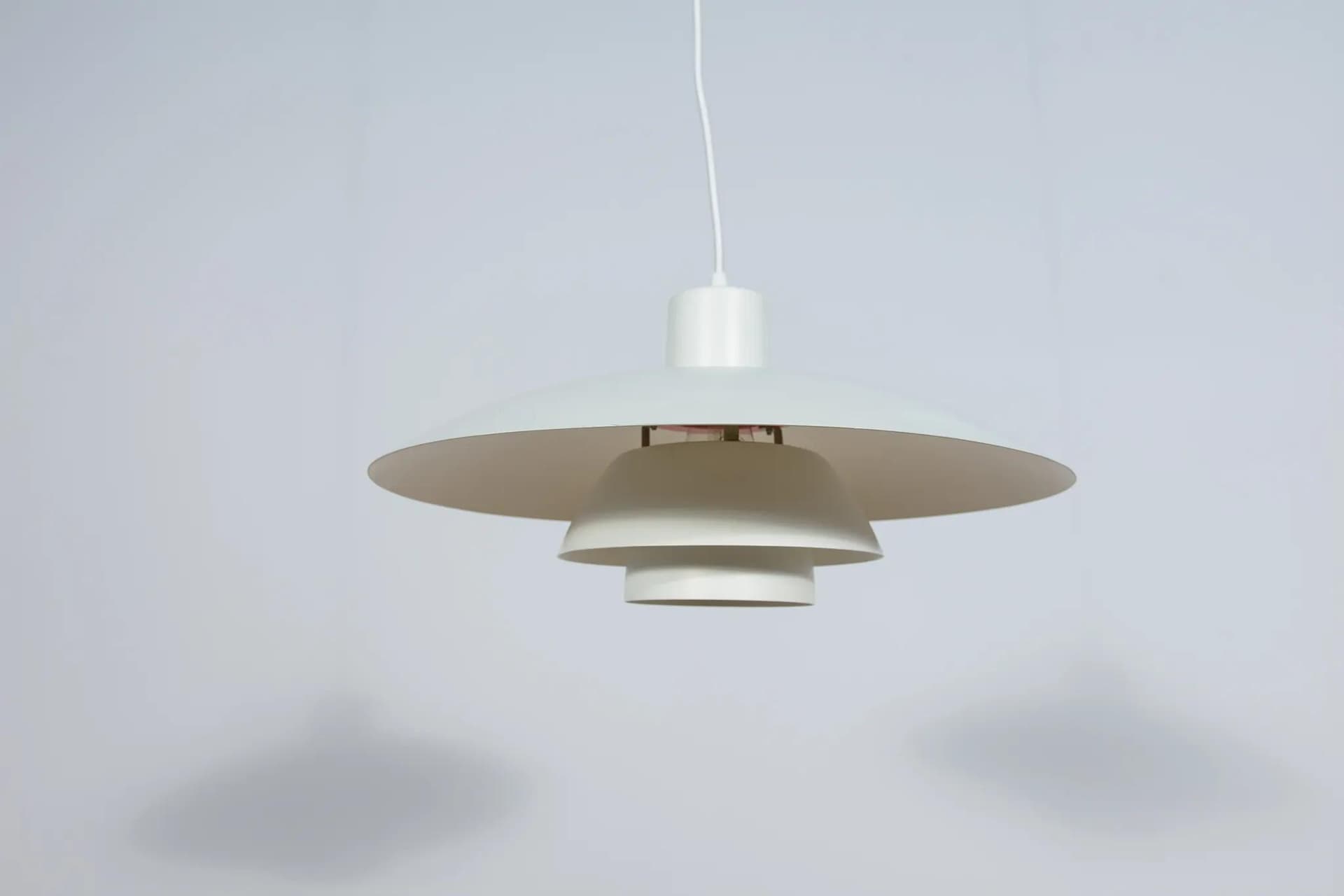 Pendant Lamp PH 4/3, white metal, by P. Henningsen, Louis Poulsen, Denmark, 1960s. - 72858