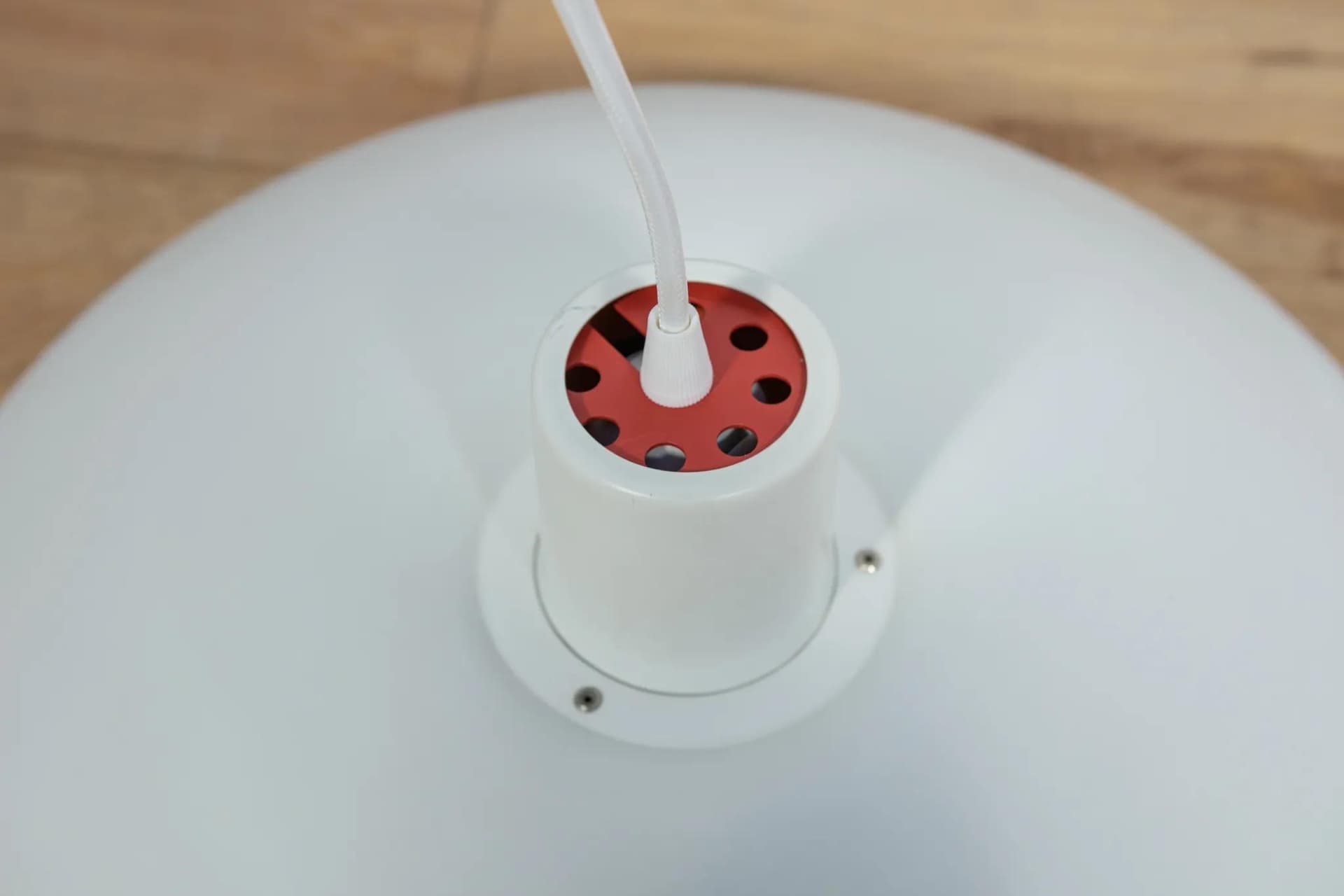 Pendant Lamp PH 4/3, white metal, by P. Henningsen, Louis Poulsen, Denmark, 1960s. - 72859