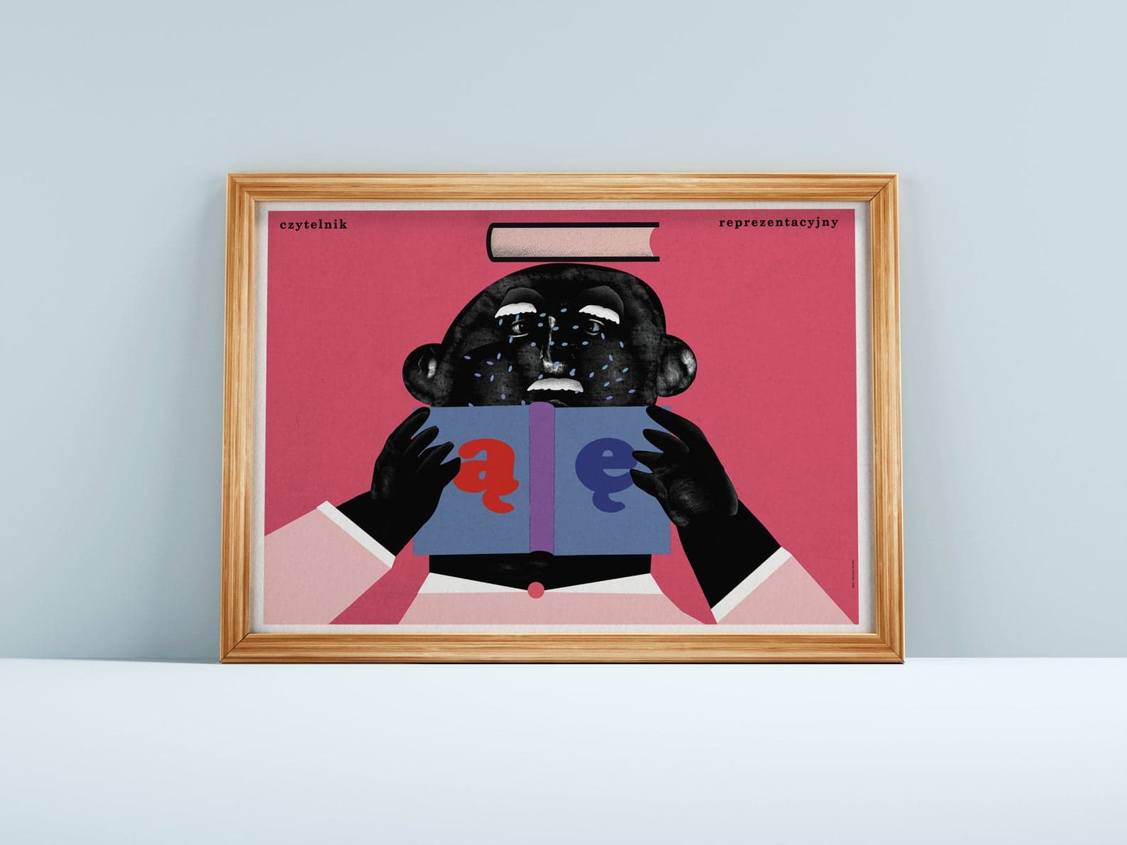 Plakat Czytelnik reprezentacyjny, AĘ, 50x70 cm, aut. J. Zasada, Jakub Zasada - 70325