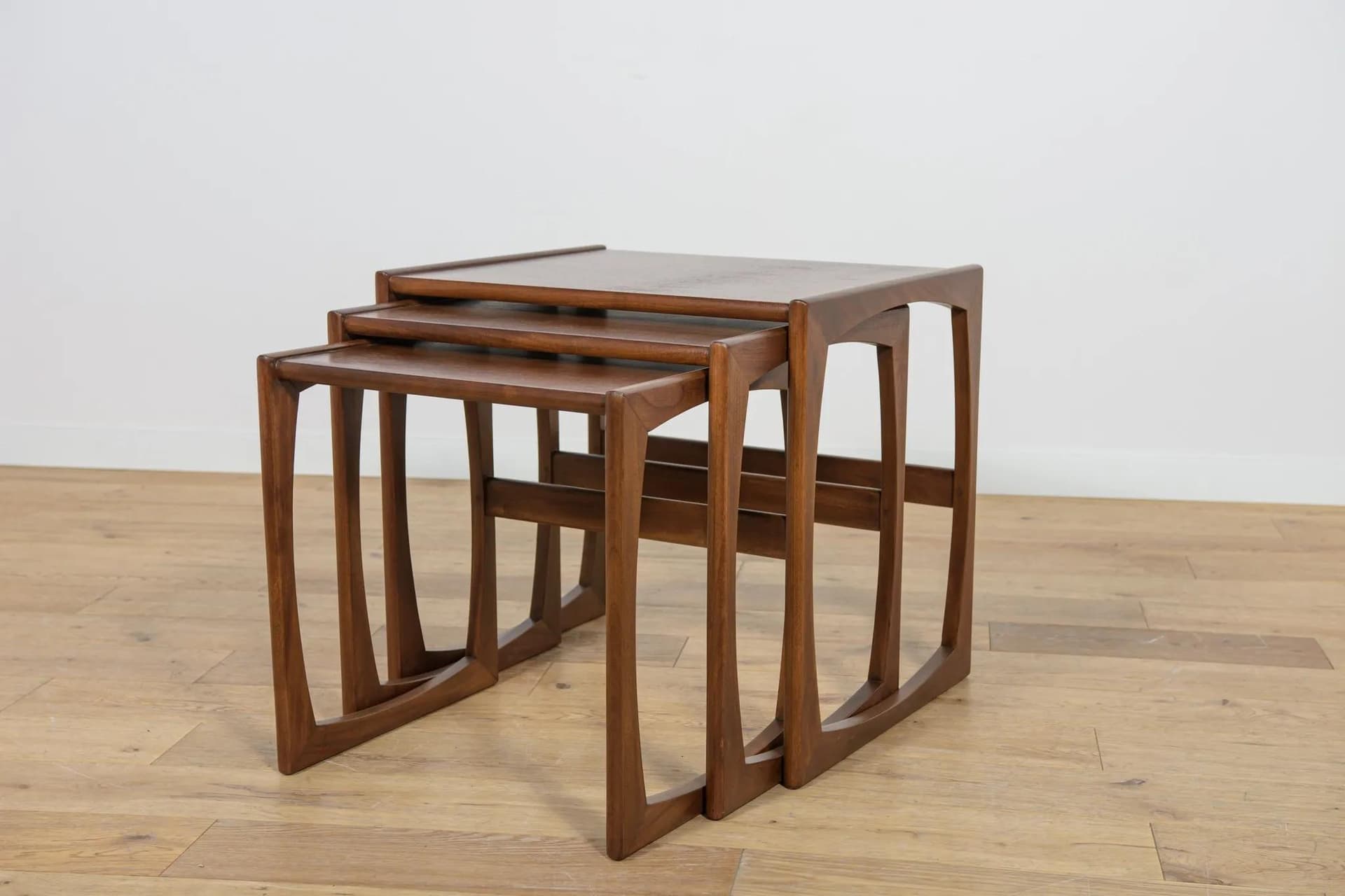 Set of three side tables, brown teak, by R. Benett, G-Plan, United Kingdom, 1960s. - 72828