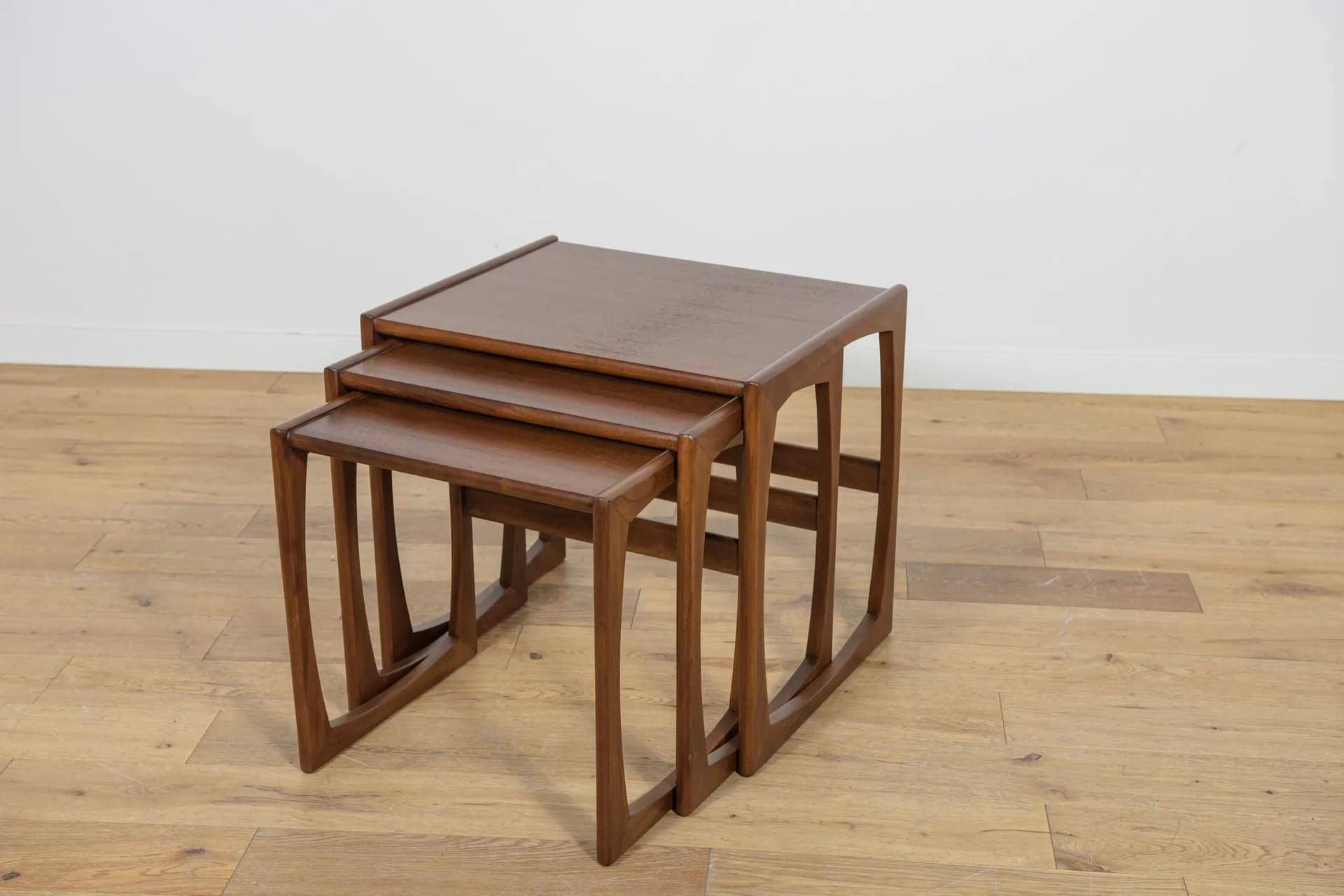 Set of three side tables, brown teak, by R. Benett, G-Plan, United Kingdom, 1960s. - 72829