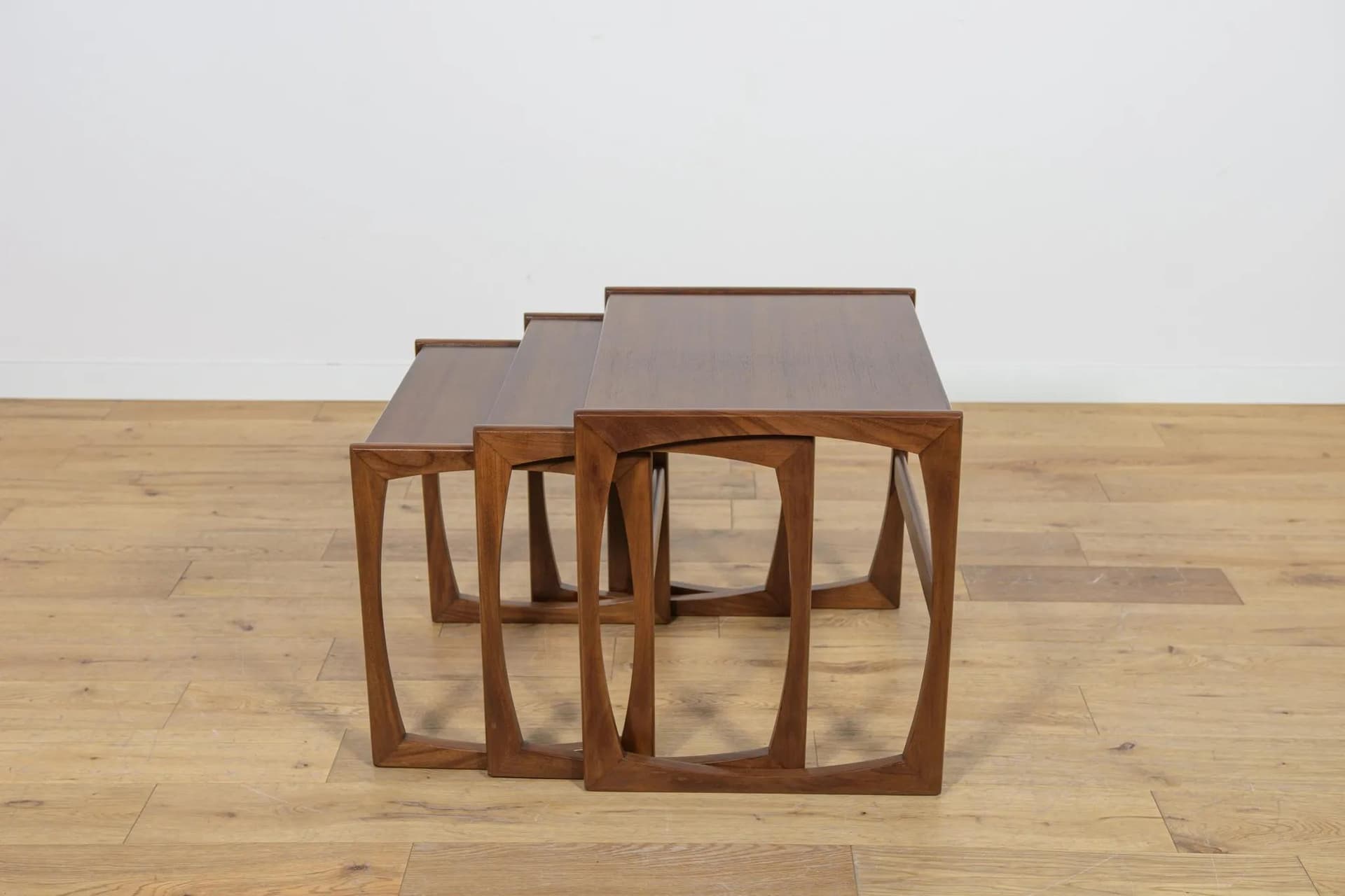 Set of three side tables, brown teak, by R. Benett, G-Plan, United Kingdom, 1960s. - 72830