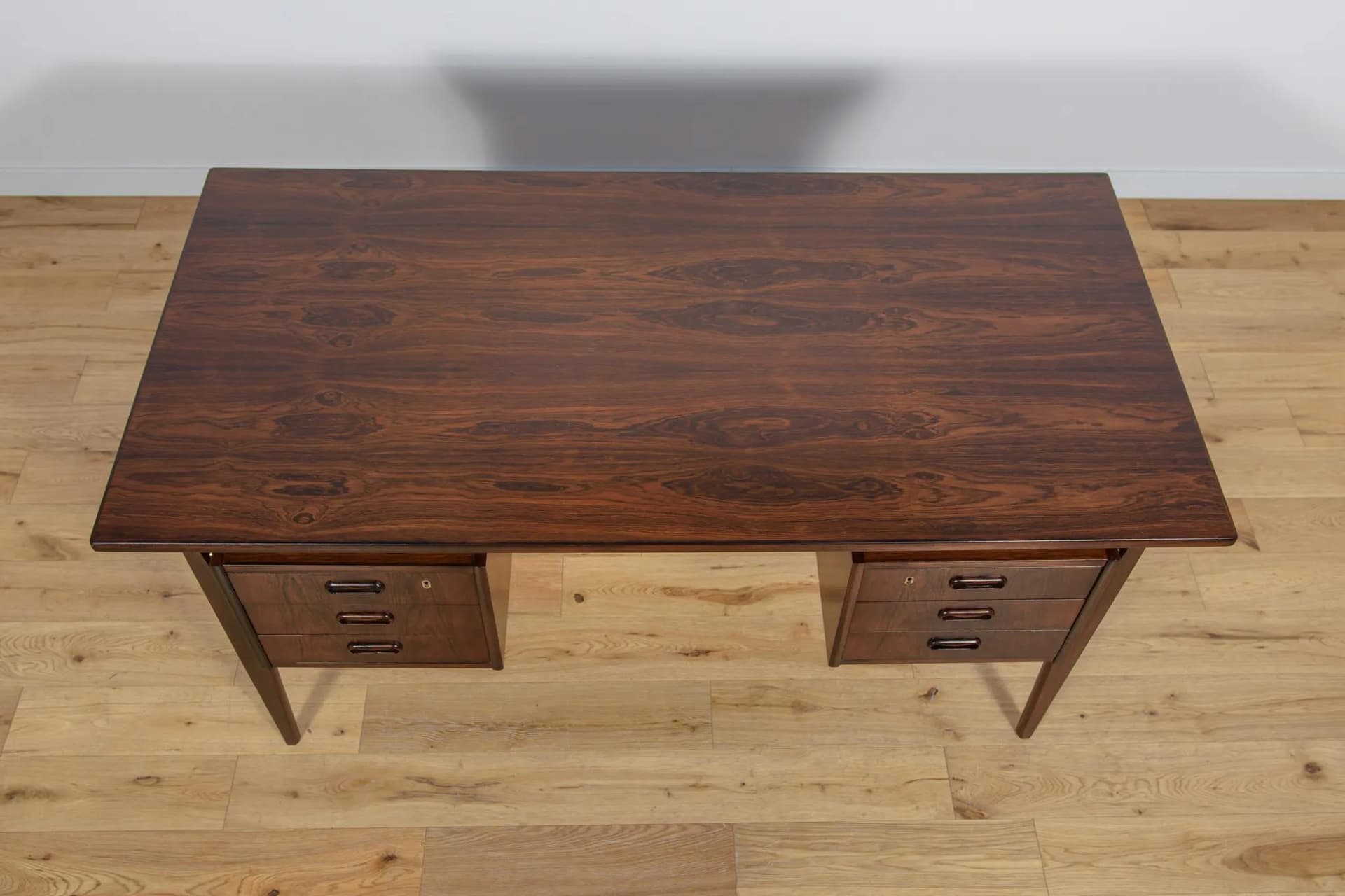 Desk, brown rosewood, by G. N. Tibergaard, Denmark, 1960s. - 72775