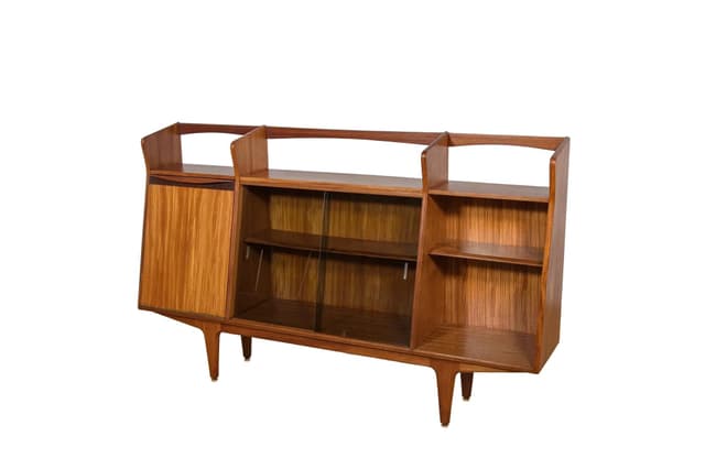 Bookcase, brown, teak, McIntosh, United Kingdom, 1960s. - DIMENSION