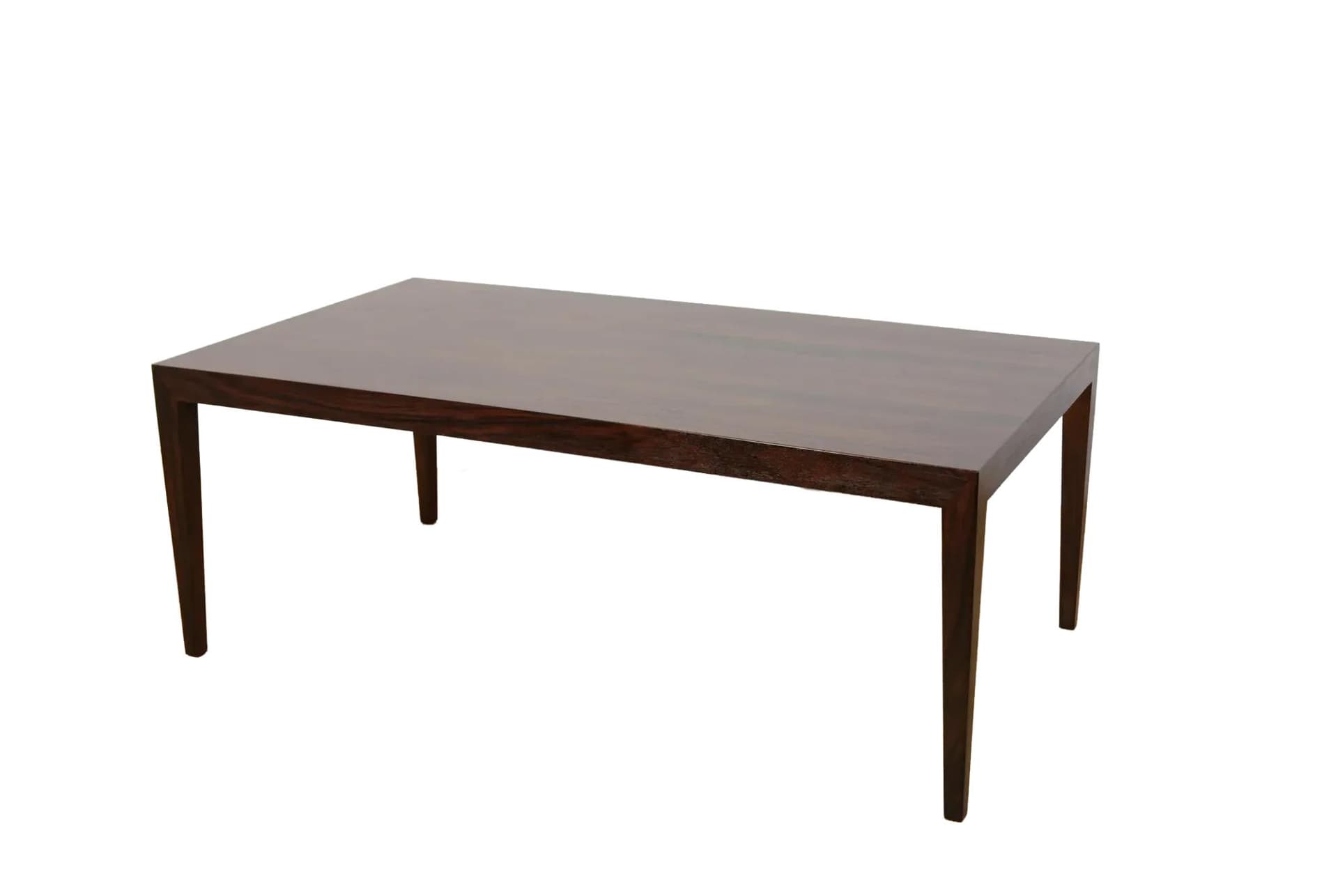 Stolik kawowy, palisander brązowy, proj. S. Hansen, Haslev Møbelsnedkeri, Dania, lata 60.