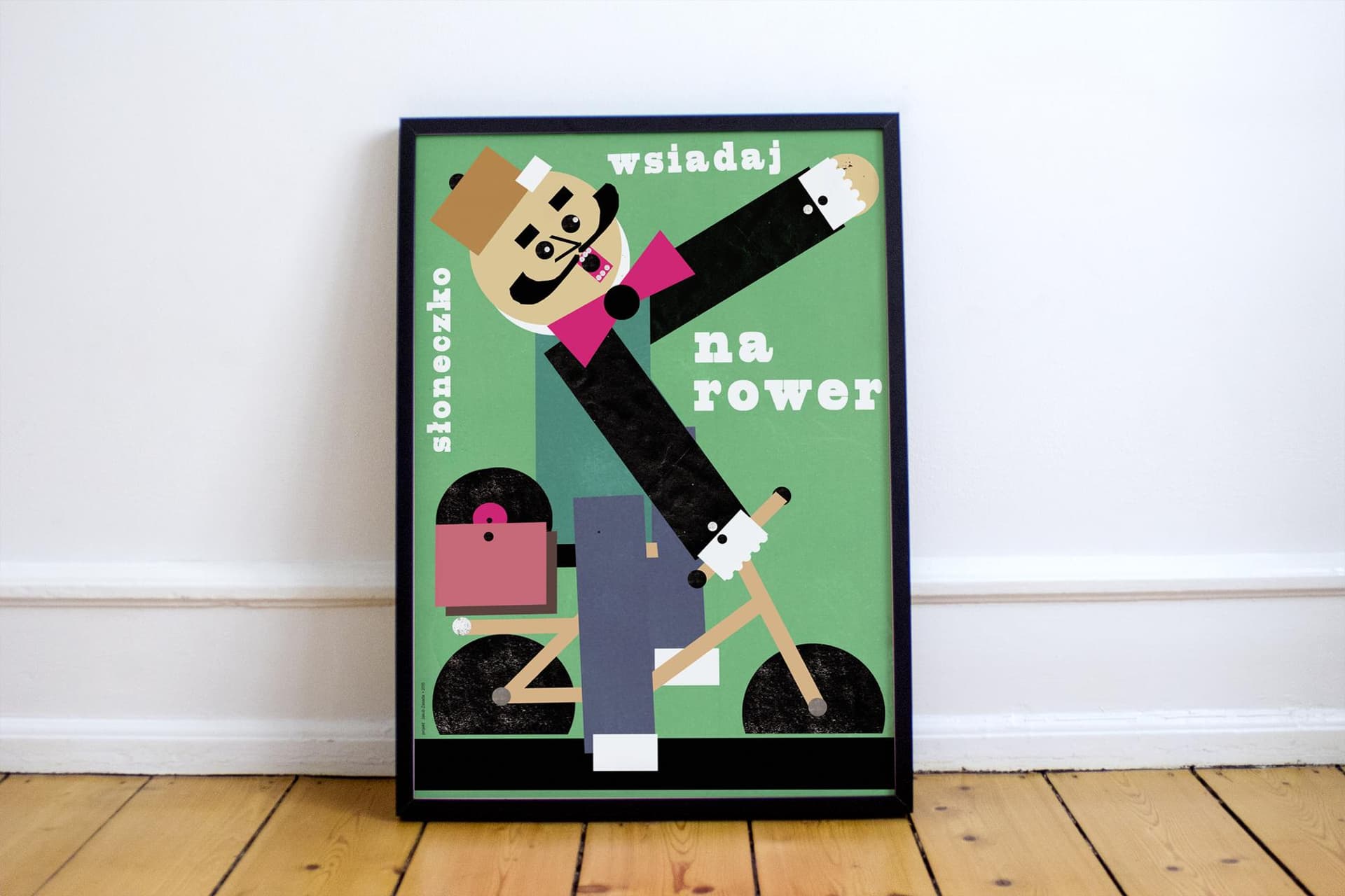 Plakat Słoneczko, wsiadaj na rower, 50x70 cm, aut. J. Zasada, Jakub Zasada - 72251