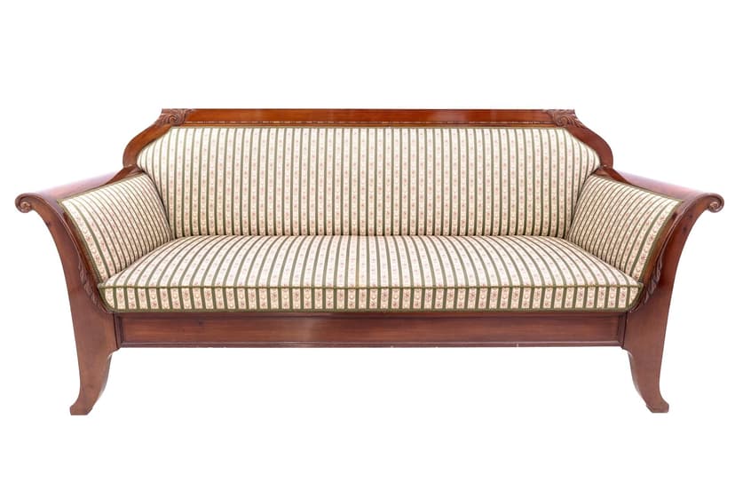 Brązowa sofa wiktoriańska, Szwecja, lata 80. XIX wieku