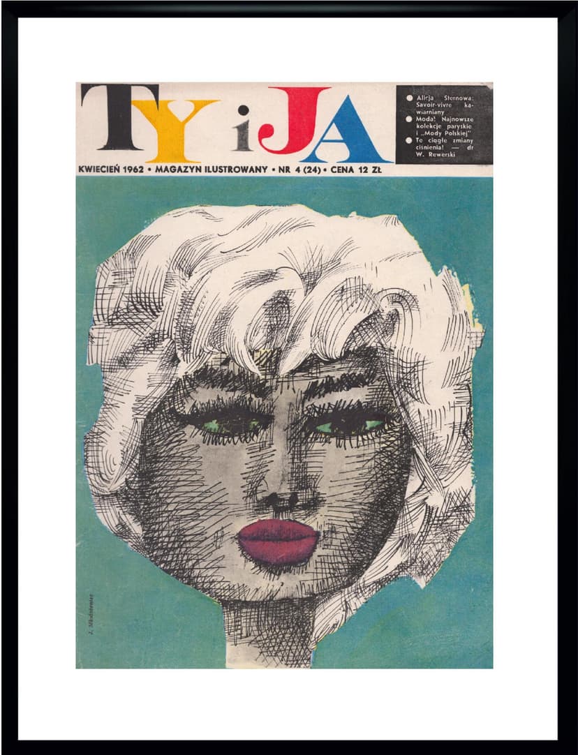 Plakat TY i JA, multikolor, papier, aut. J. Młodożeniec, Polska, lata 60.