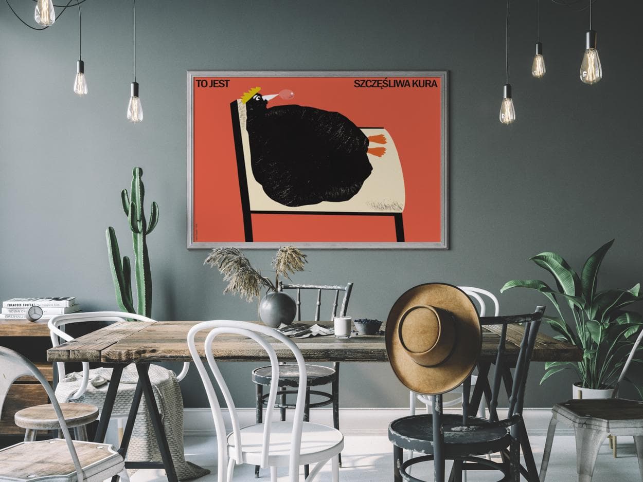 Plakat To jest szczęśliwa kura, 50x70 cm, aut. J. Zasada, Jakub Zasada - 72433
