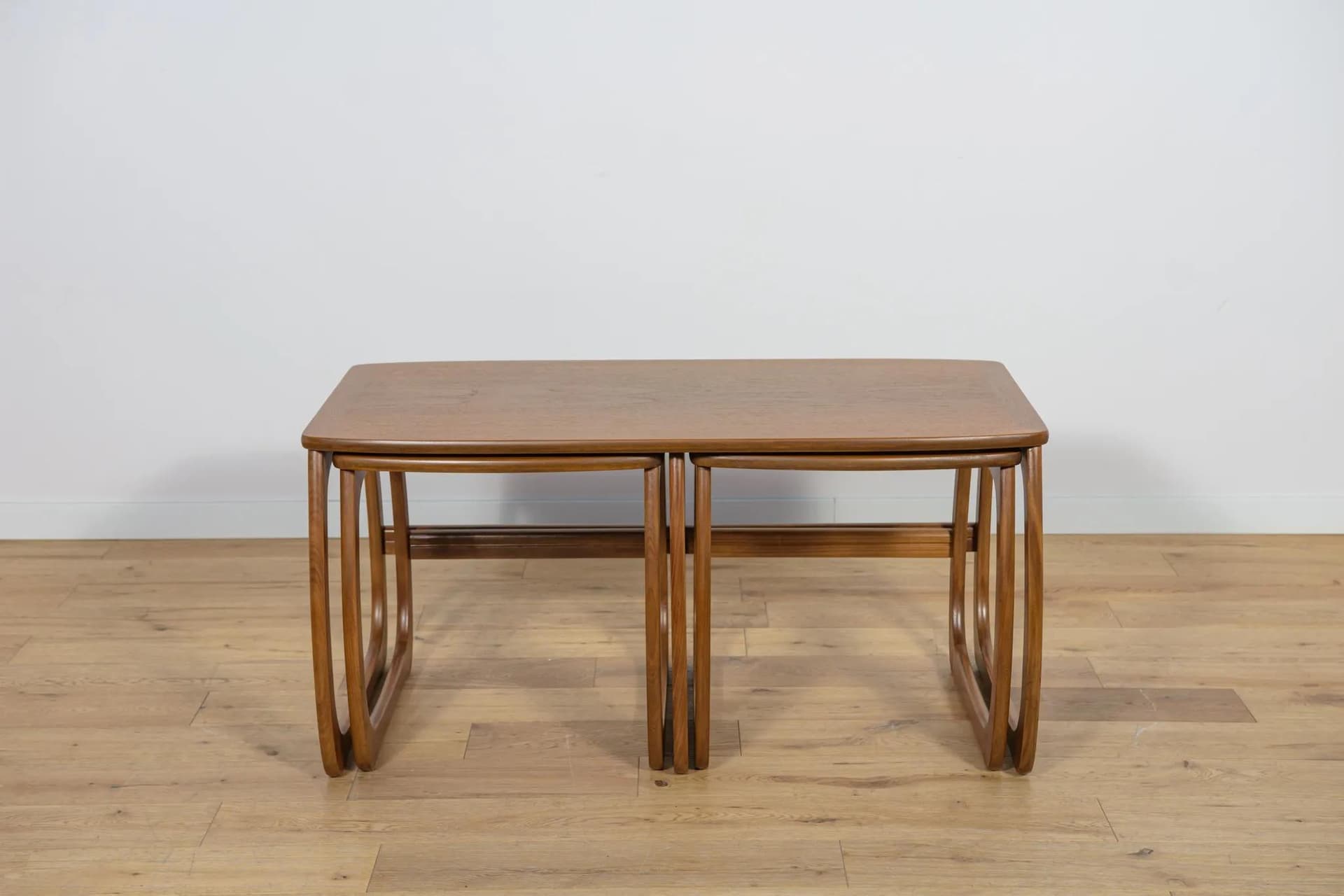Set of three side tables, brown teak, Parker Knoll, United Kingdom, 1960s. - 74188