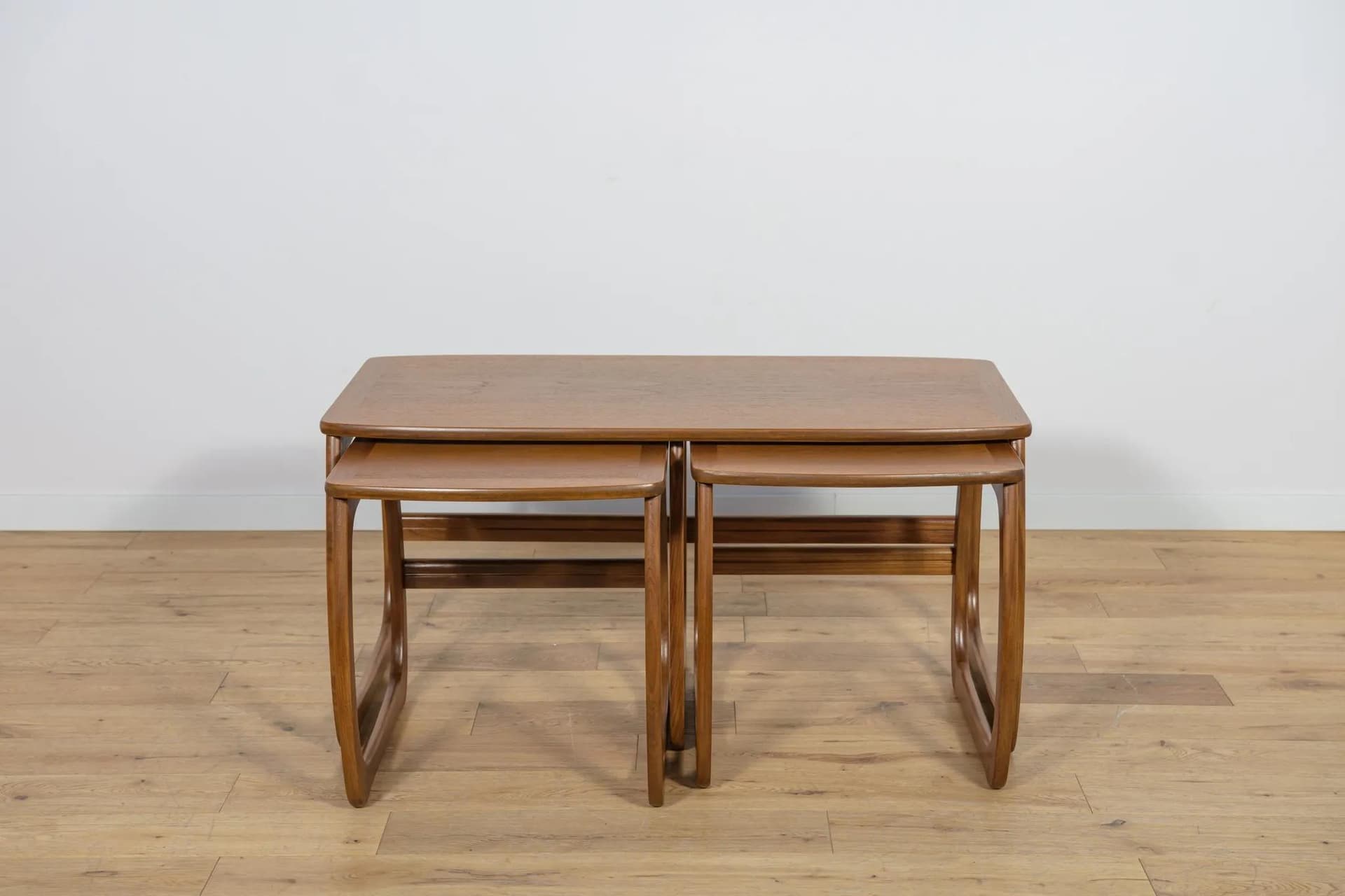 Set of three side tables, brown teak, Parker Knoll, United Kingdom, 1960s. - 74187