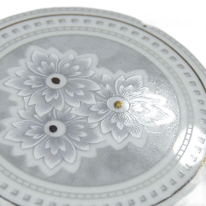 Białe porcelanowe puzderko, Christofle, Francja, lata 90. - 6036