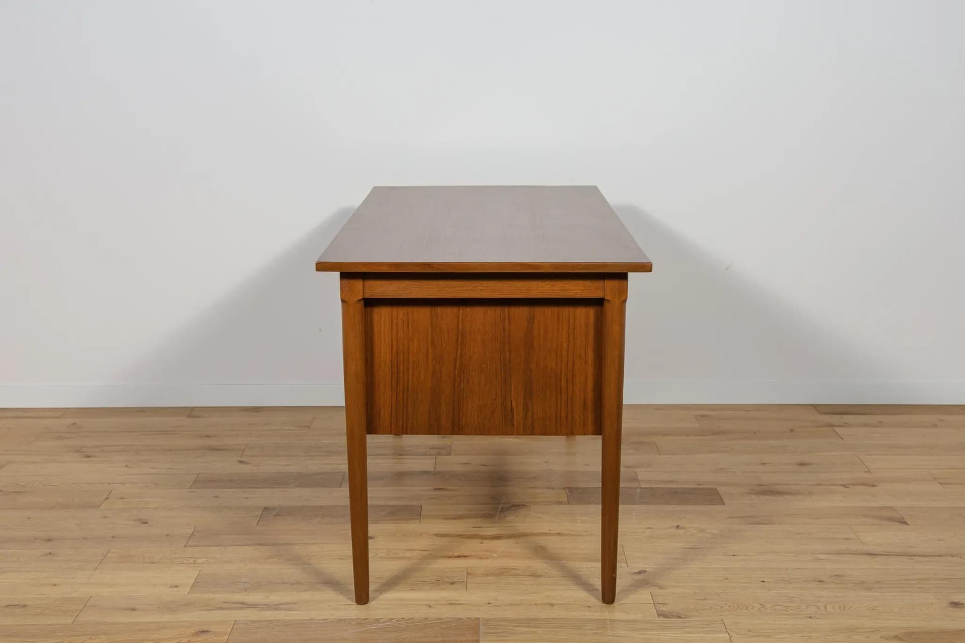 Desk, brown teak, Denmark, 1960s. - 74043