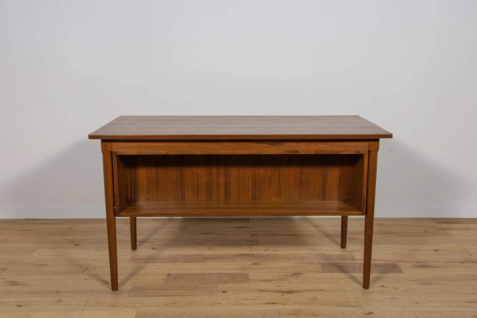 Desk, brown teak, Denmark, 1960s. - 74041