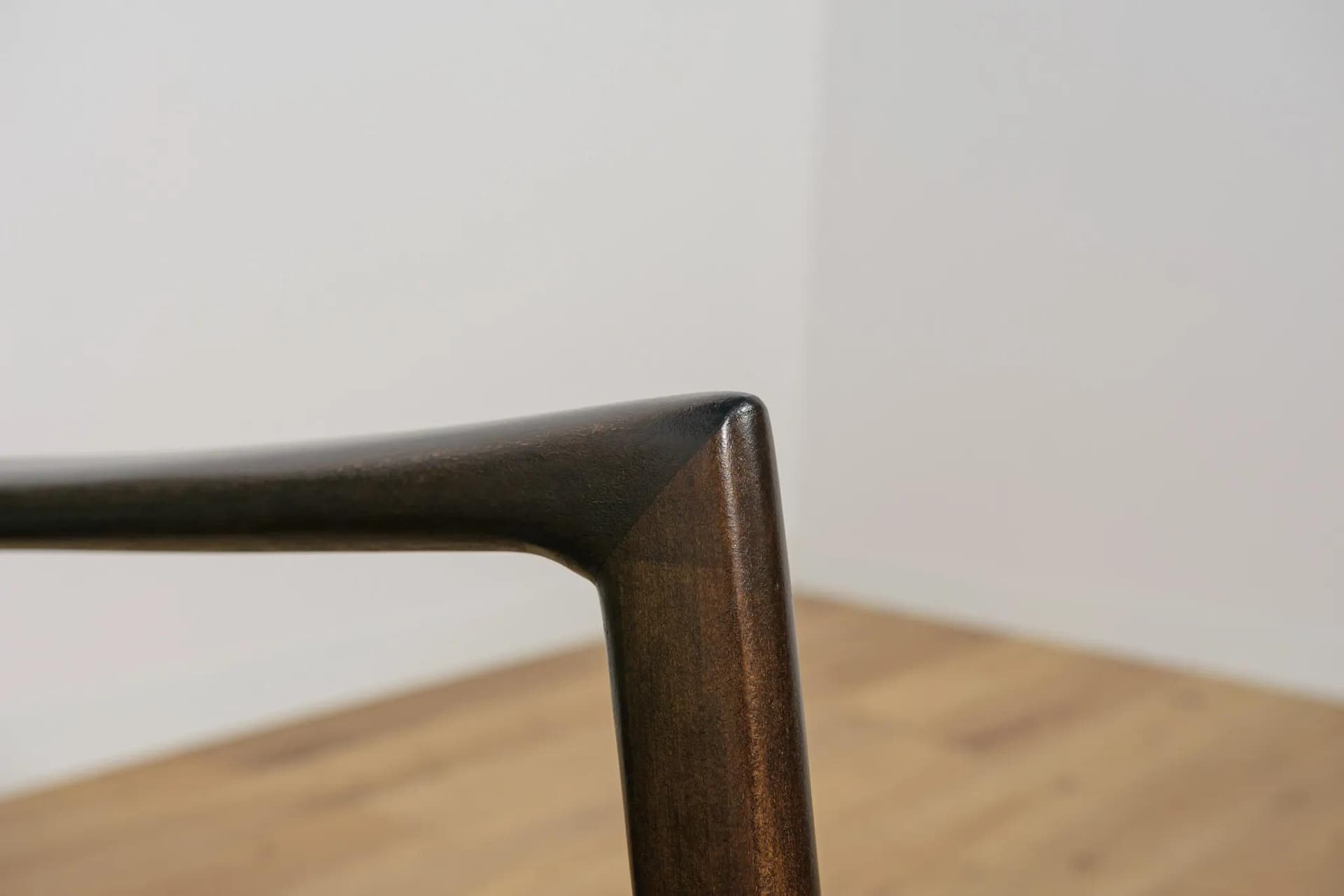 Armchair 300-139, dark brown beech, bottle green fabric, Swarzędzka Fabryka Mebli, Poland, 1960s. - 74007