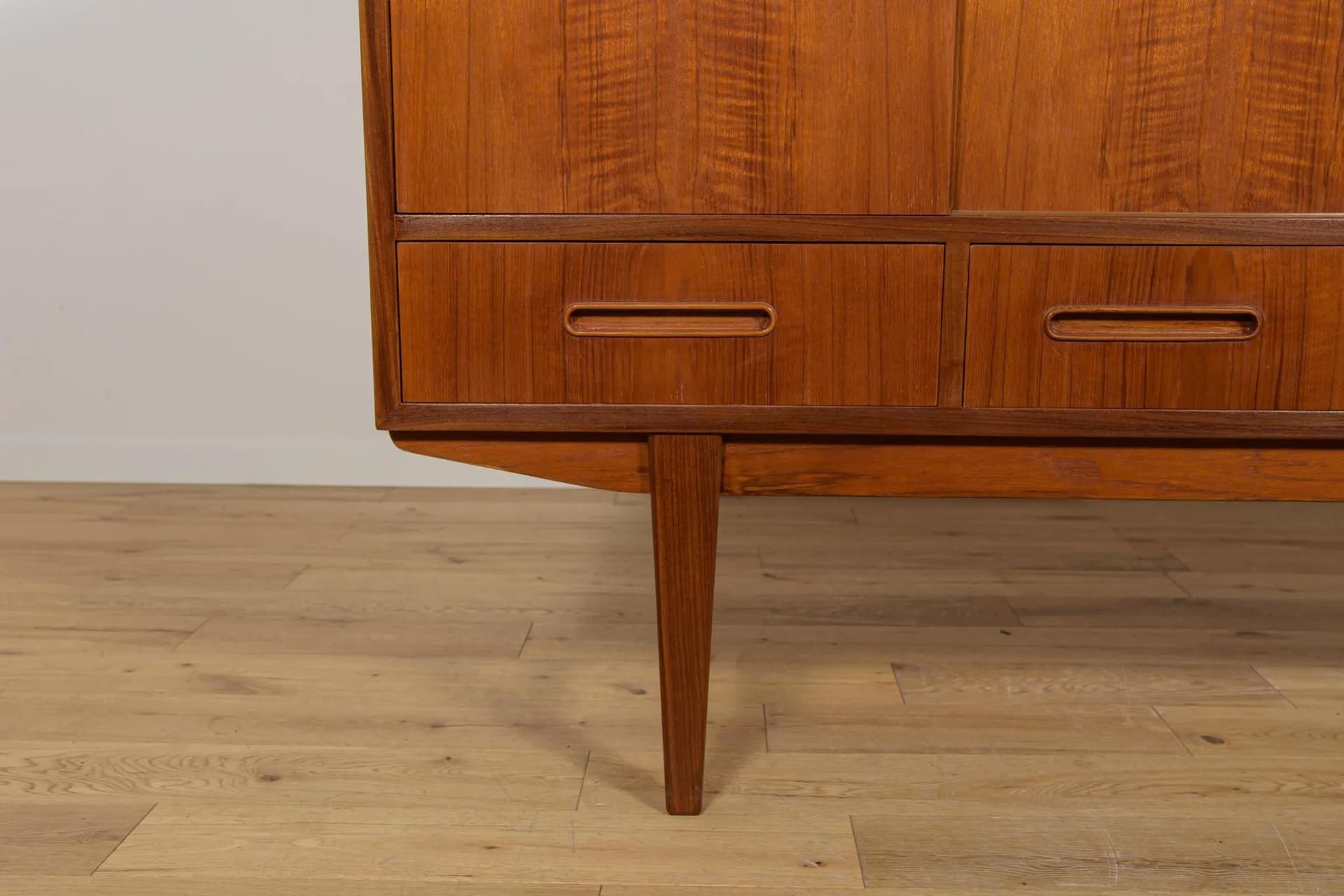 Sideboard, brown teak, Denmark, 1960s. - 73858