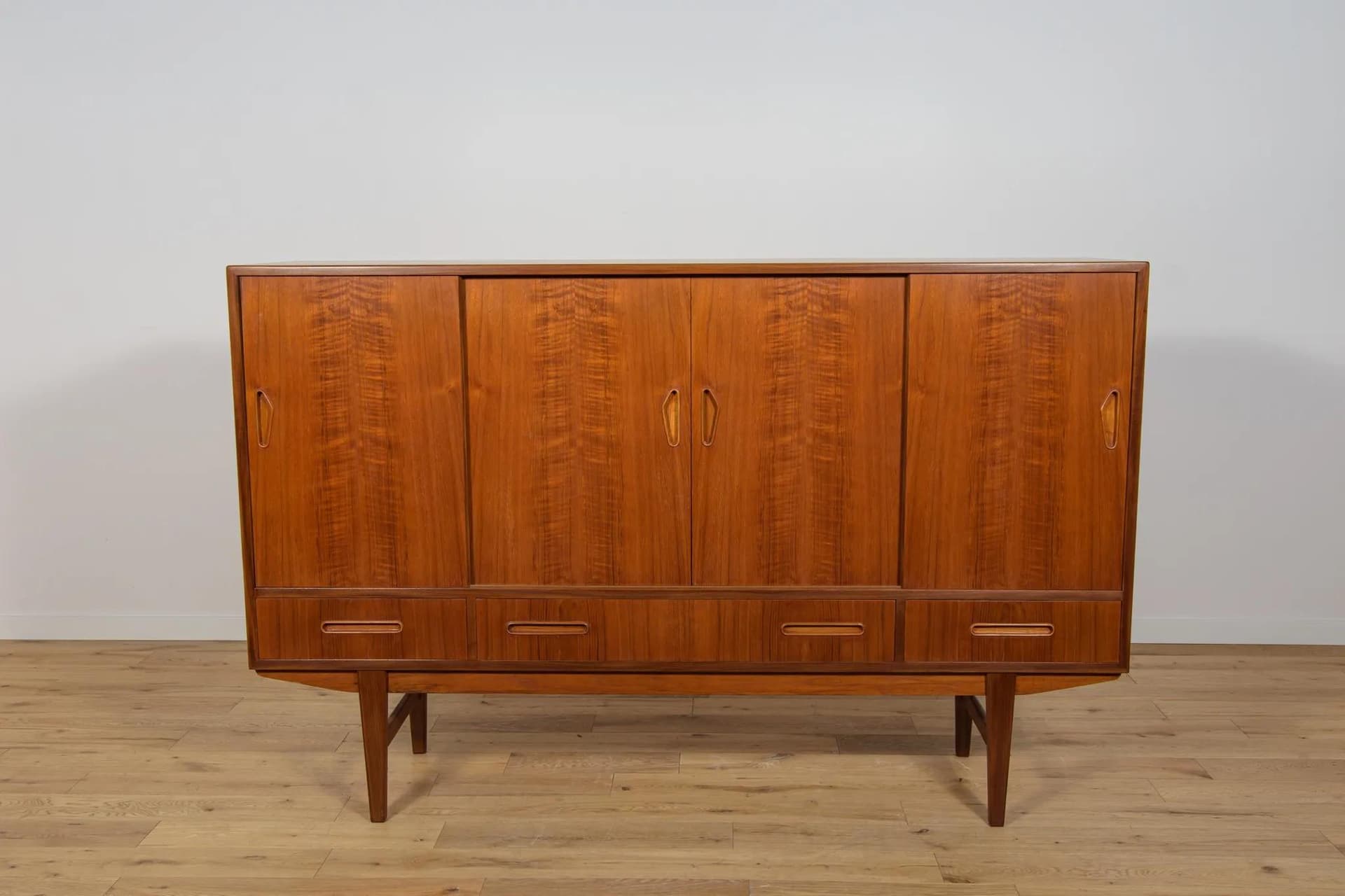Sideboard, brown teak, Denmark, 1960s. - 73855