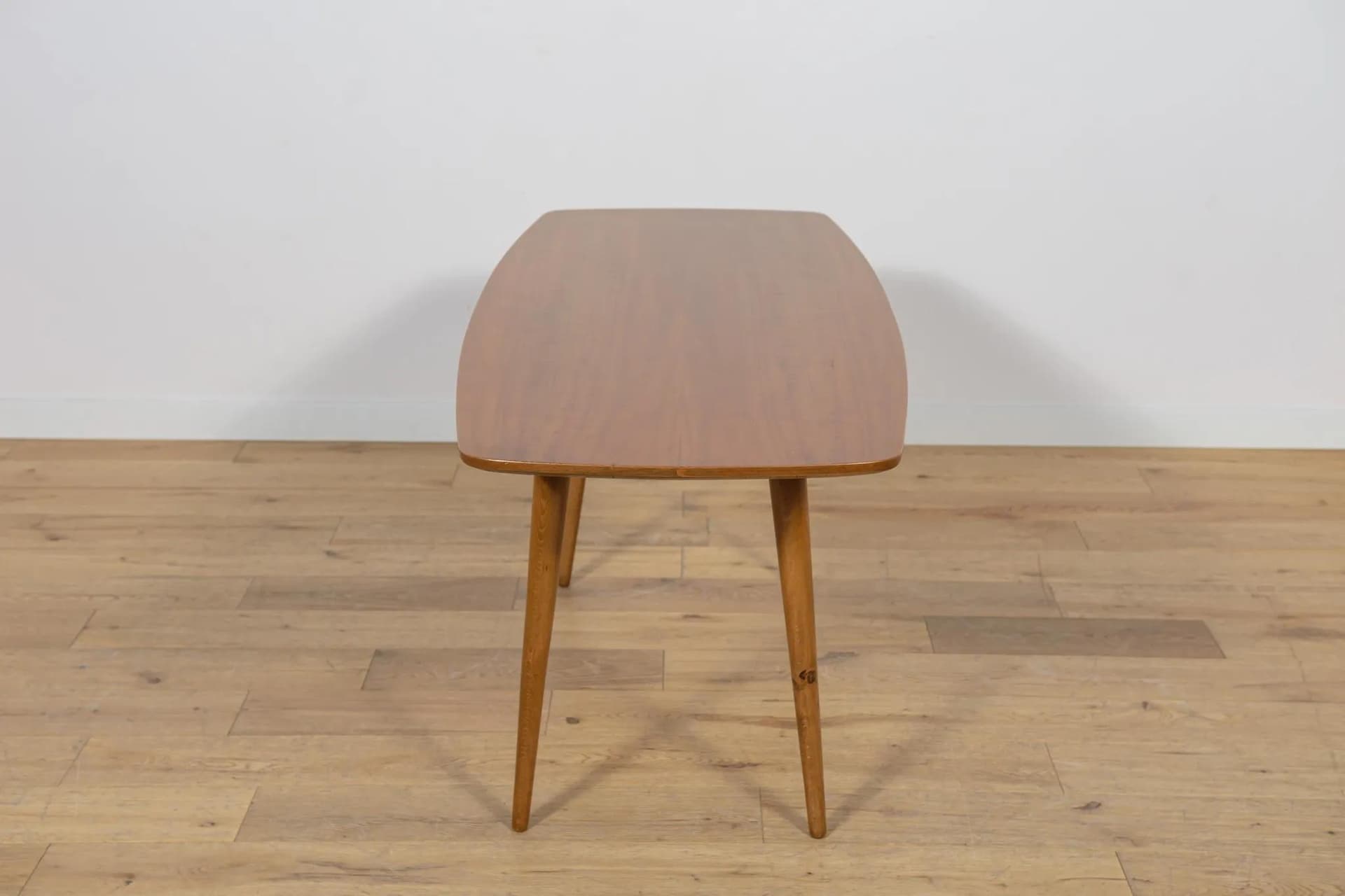 Coffee table, brown walnut, by B. Landsman, H. Nepozitek, Jitona, Czechoslovakia, 1960s. - 73840