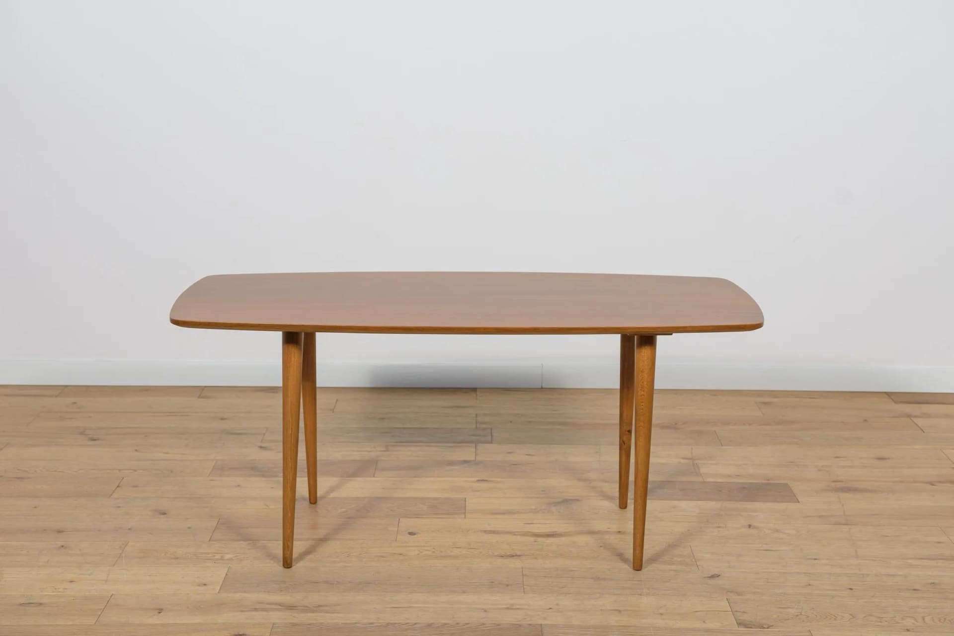 Coffee table, brown walnut, by B. Landsman, H. Nepozitek, Jitona, Czechoslovakia, 1960s. - 73843