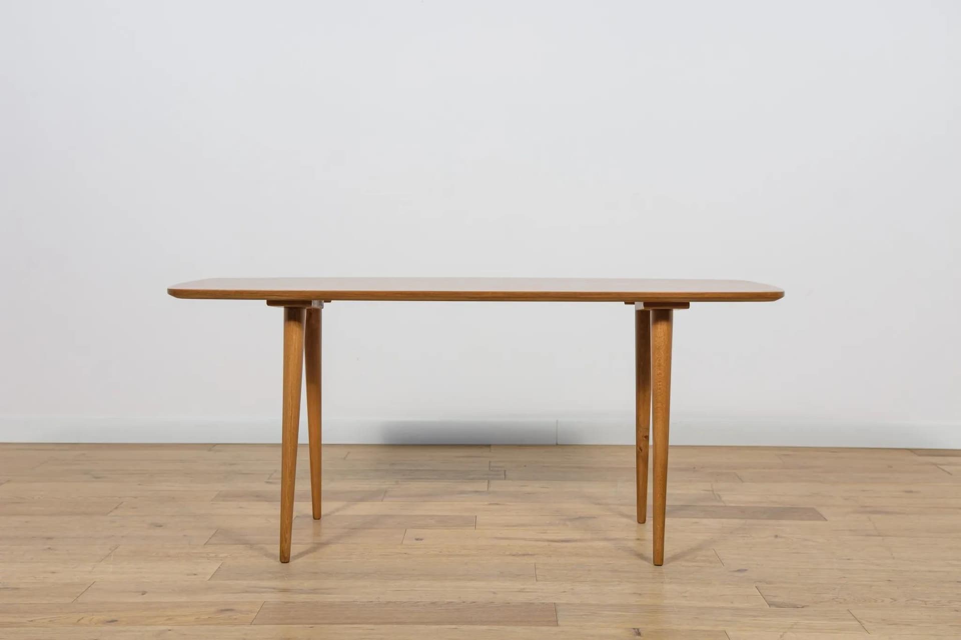Coffee table, brown walnut, by B. Landsman, H. Nepozitek, Jitona, Czechoslovakia, 1960s. - 73845