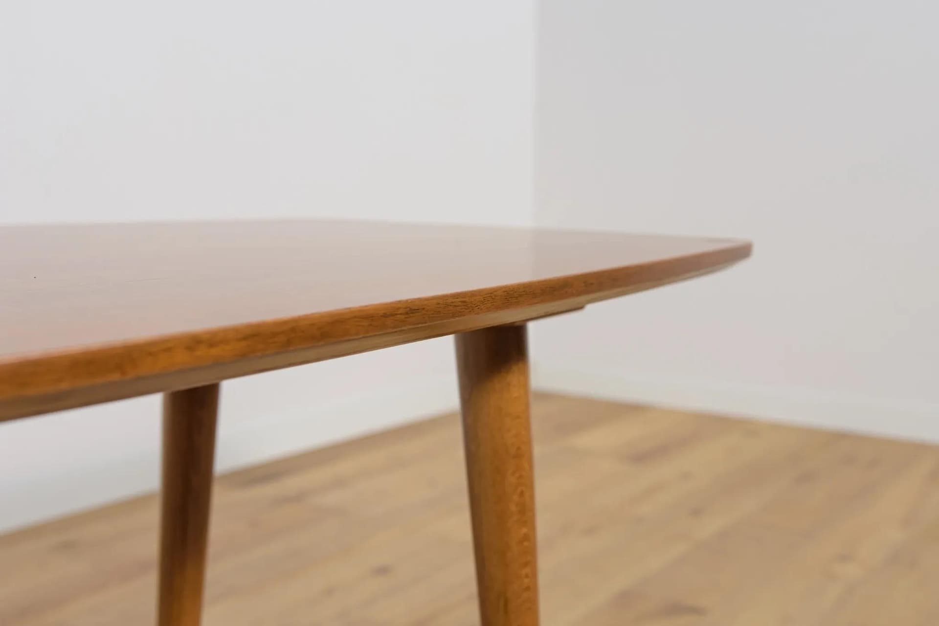 Coffee table, brown walnut, by B. Landsman, H. Nepozitek, Jitona, Czechoslovakia, 1960s. - 73839