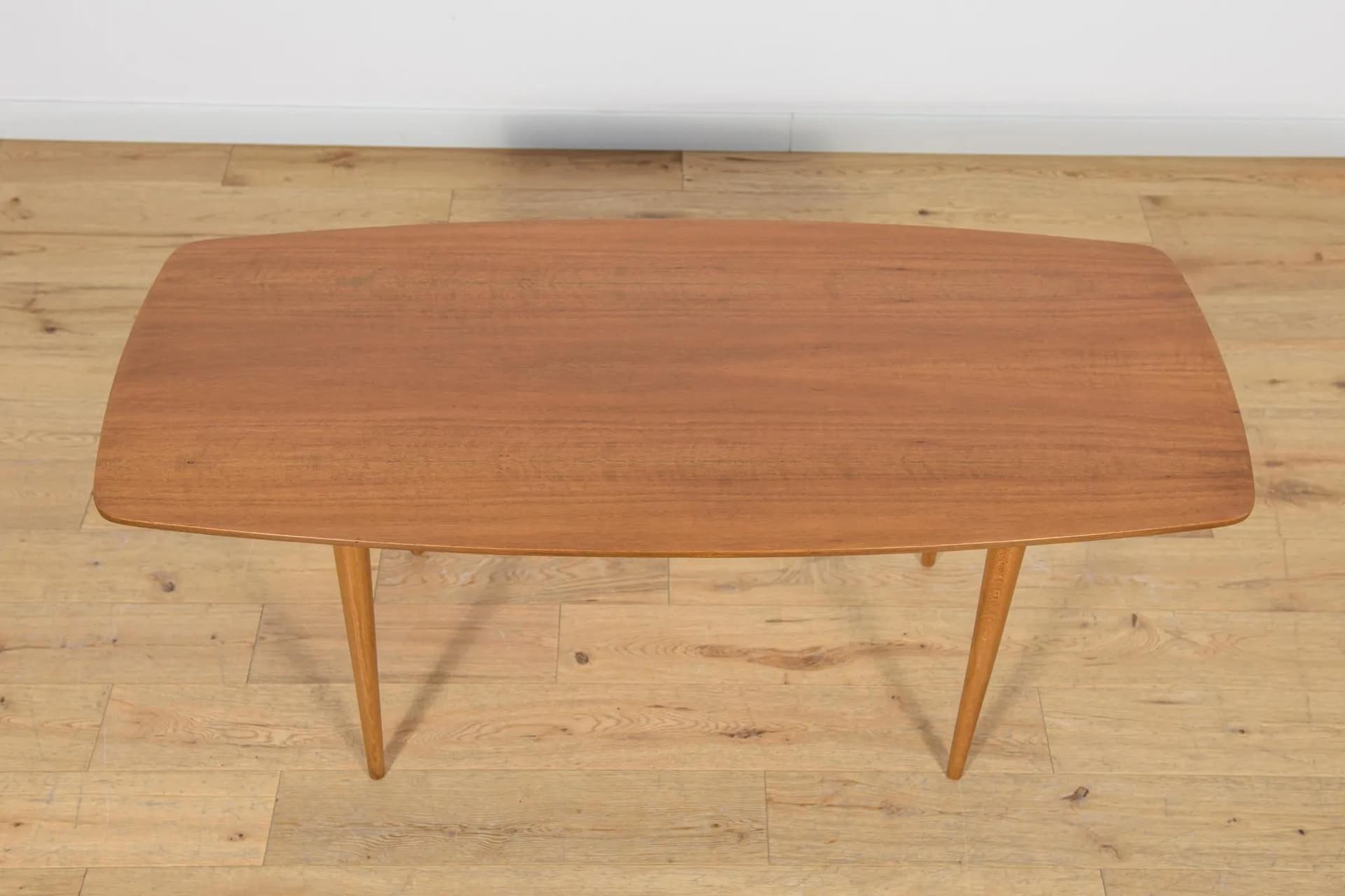 Coffee table, brown walnut, by B. Landsman, H. Nepozitek, Jitona, Czechoslovakia, 1960s. - 73846