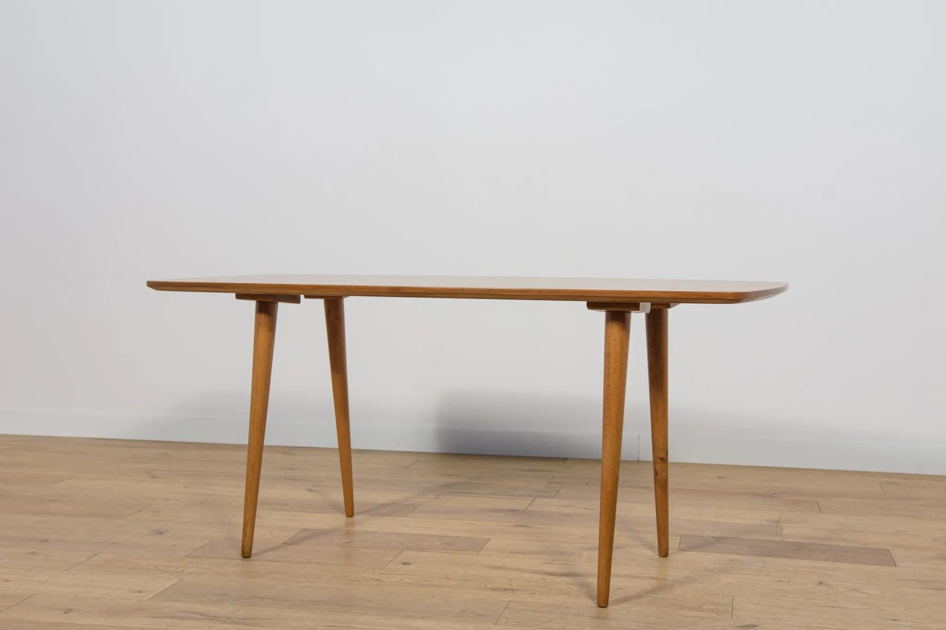Coffee table, brown walnut, by B. Landsman, H. Nepozitek, Jitona, Czechoslovakia, 1960s. - 73841