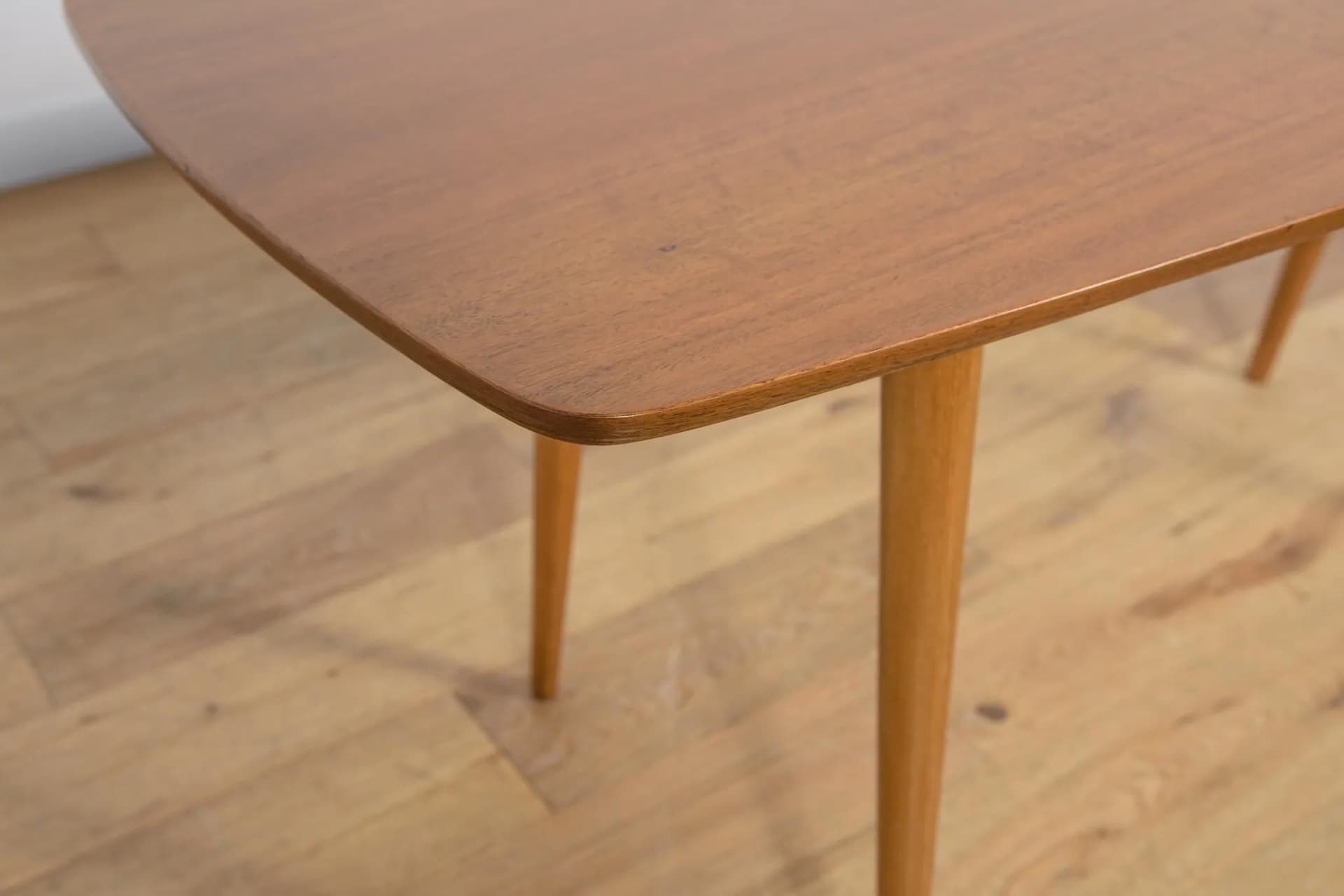 Coffee table, brown walnut, by B. Landsman, H. Nepozitek, Jitona, Czechoslovakia, 1960s. - 73844