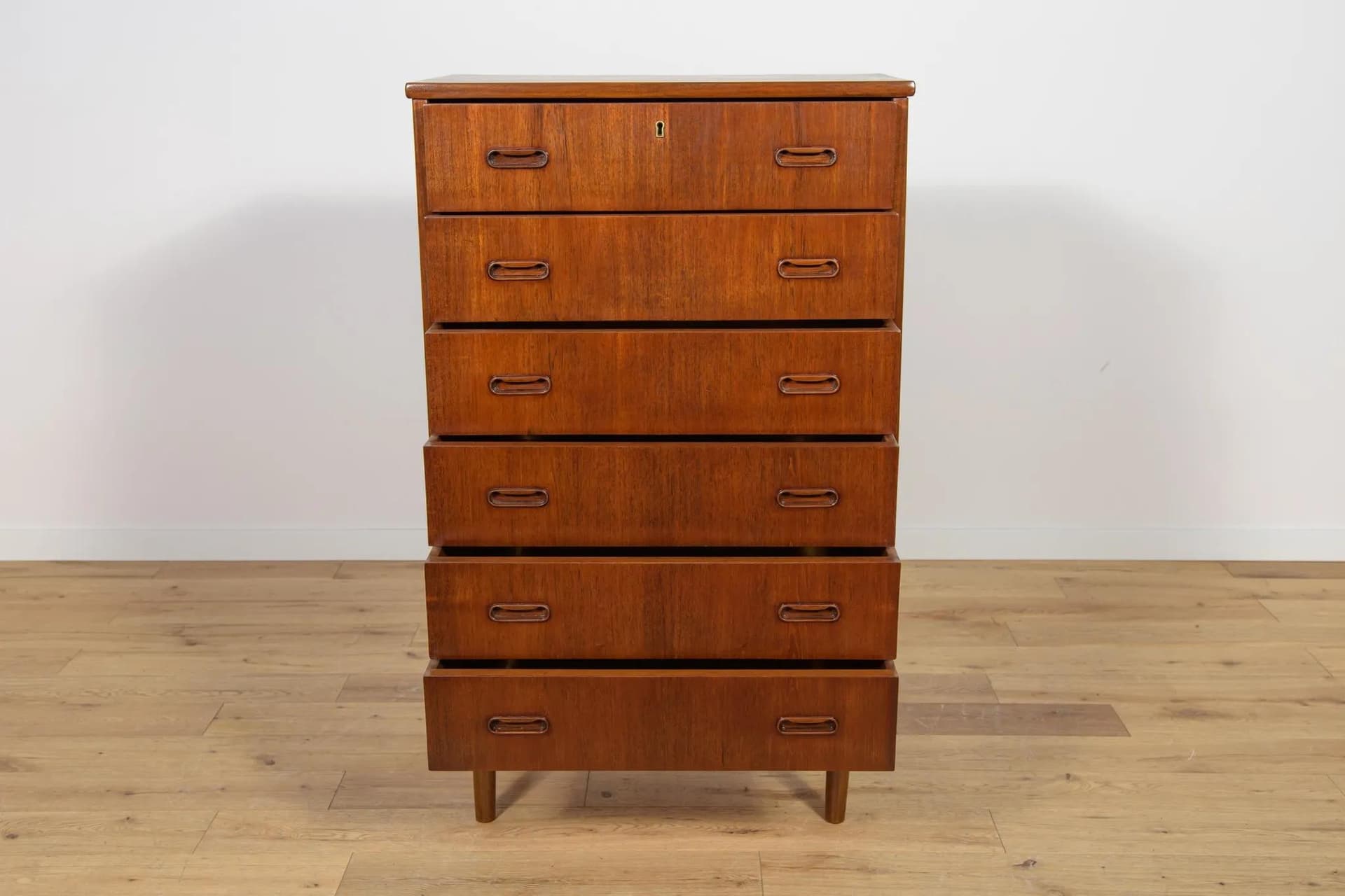 Komoda, teak brązowy, Dania, lata 60. - 73816