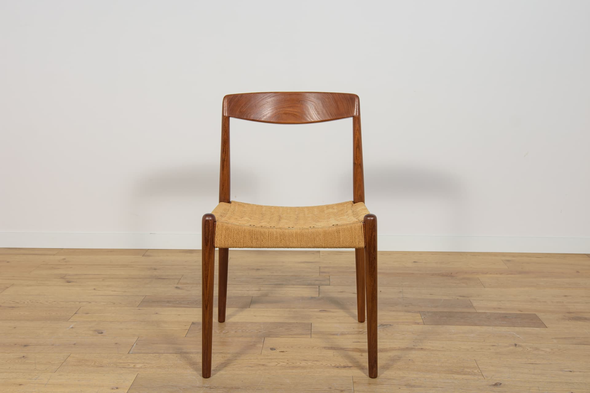 Chair, light brown teak, Denmark, 1960s. - 314044