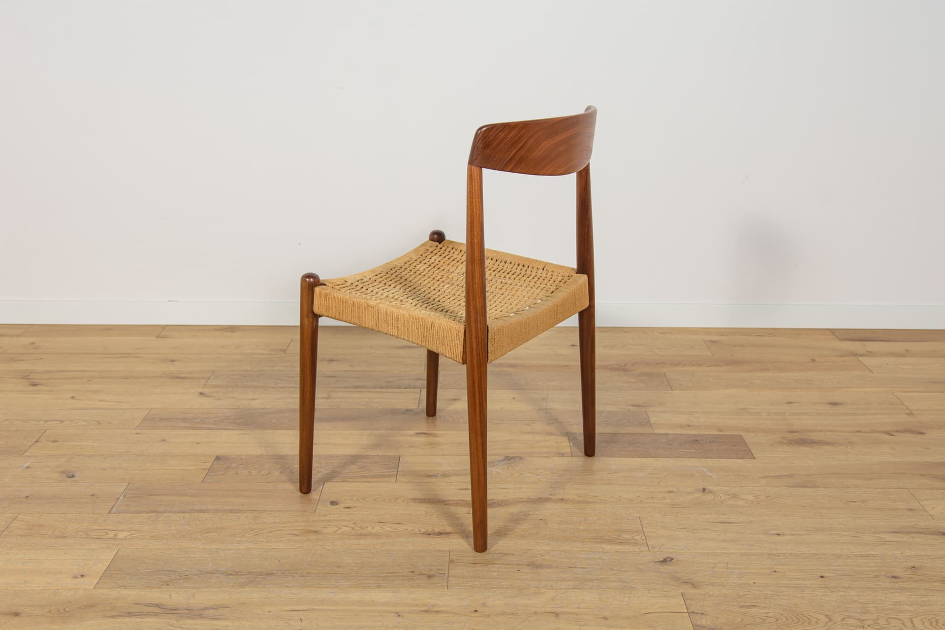 Chair, light brown teak, Denmark, 1960s. - 314047