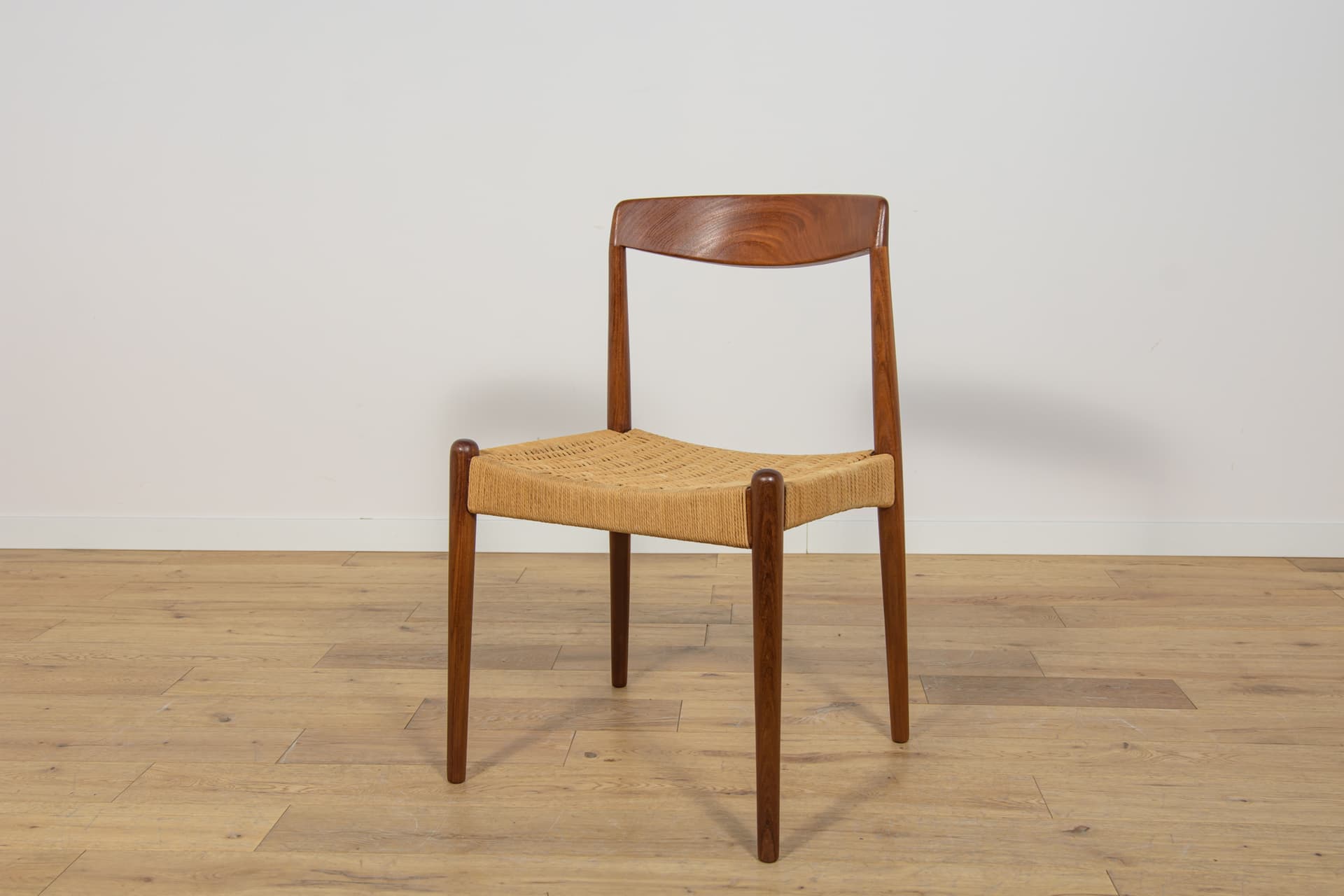 Chair, light brown teak, Denmark, 1960s. - 314046