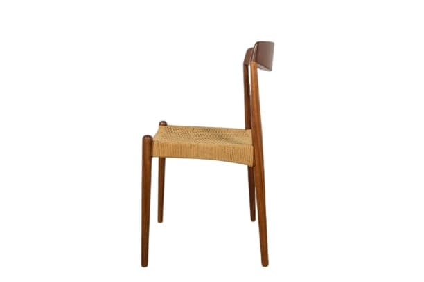 Krzesło, teak brązowy jasny, Dania, lata 60.