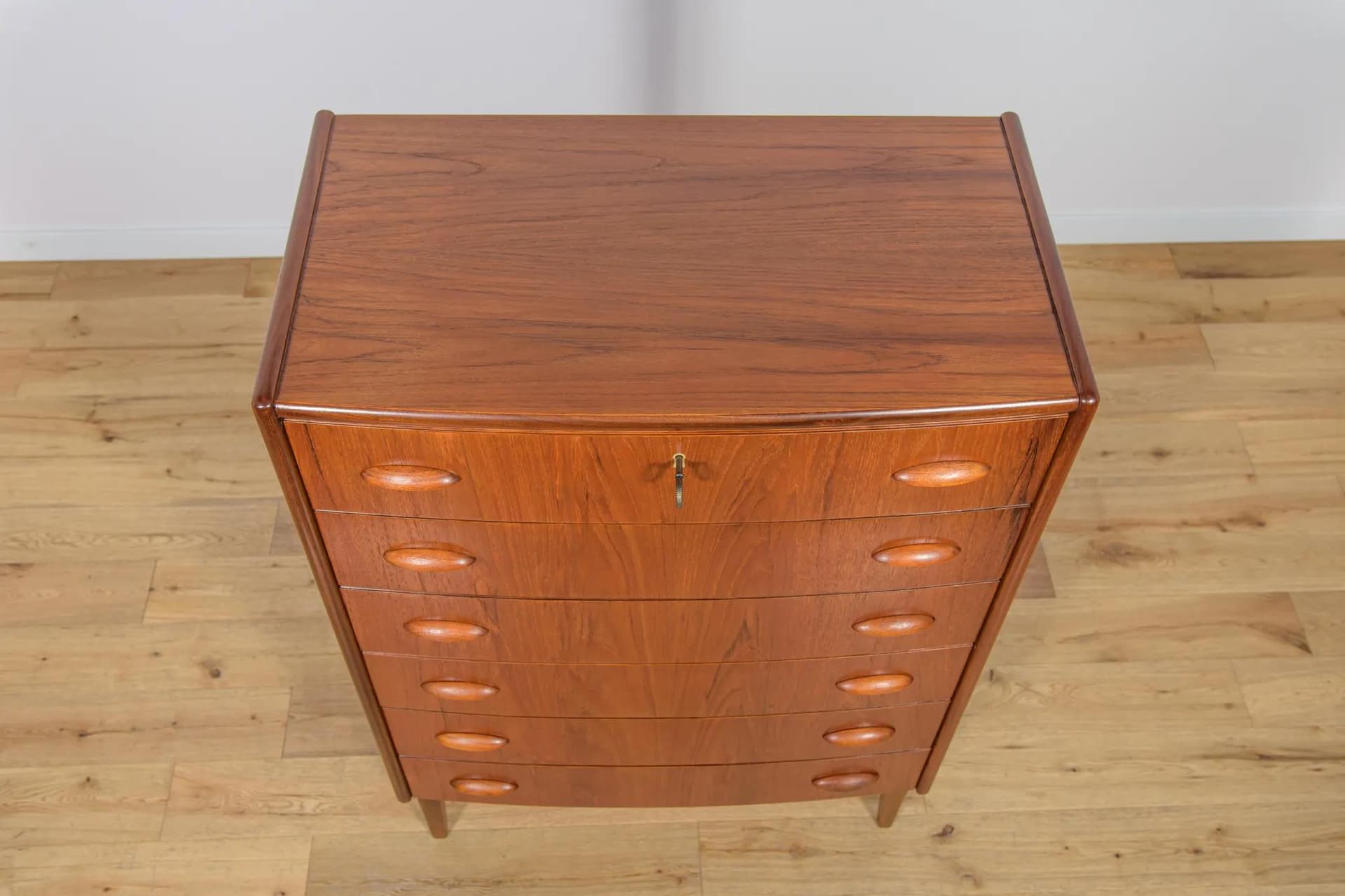 Komoda, teak brązowy, Dania, lata 60. - 75119