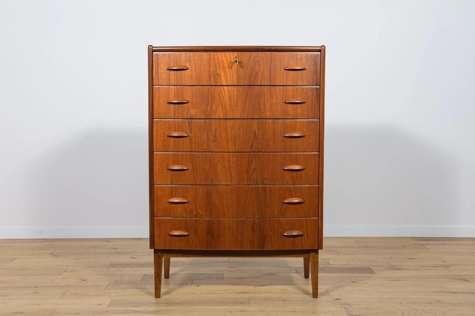 Komoda, teak brązowy, Dania, lata 60. - 75115