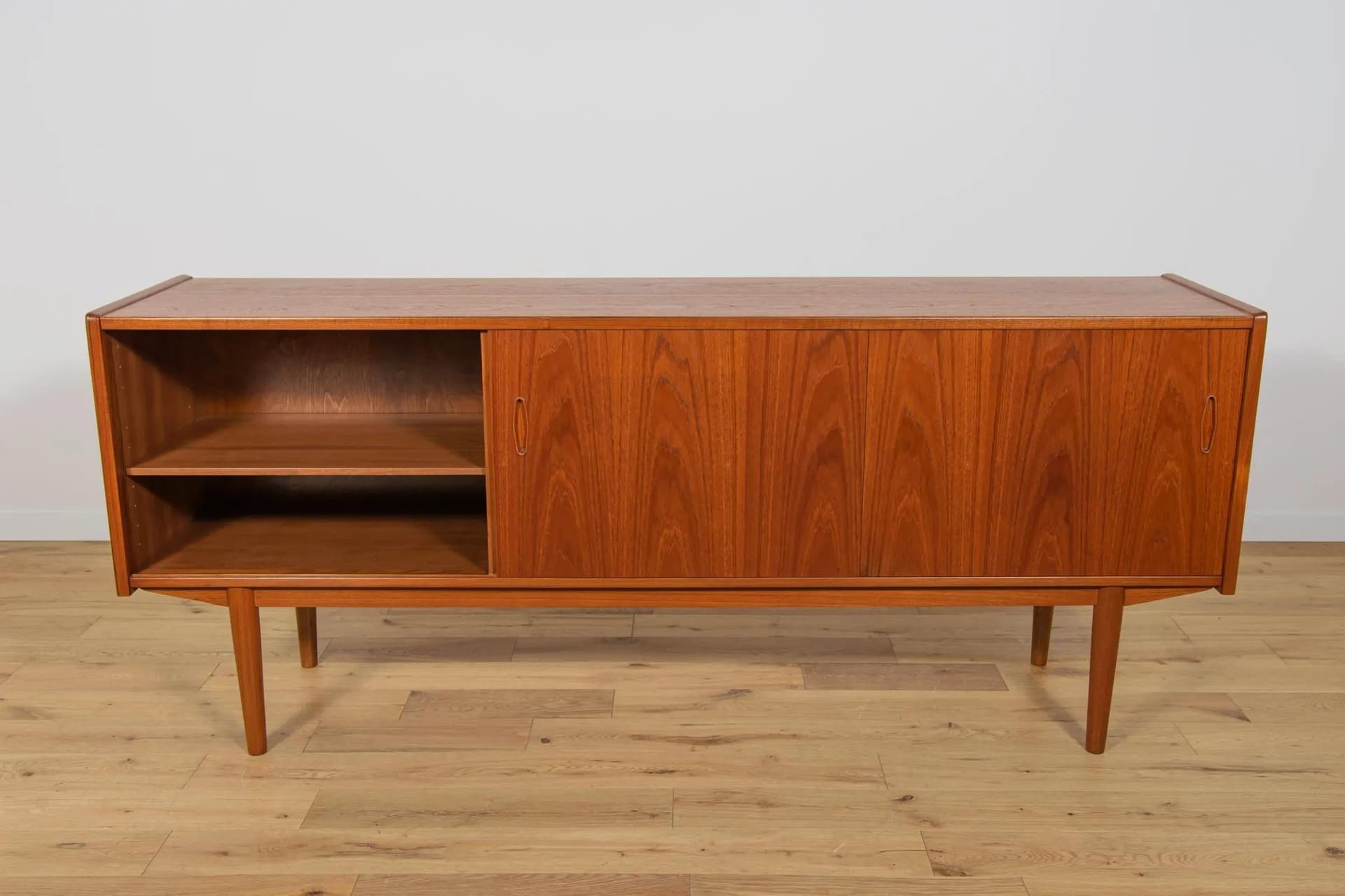 Sideboard, teak, brązowy, proj. N. Jonsson, Szwecja, lata 60. - 75060