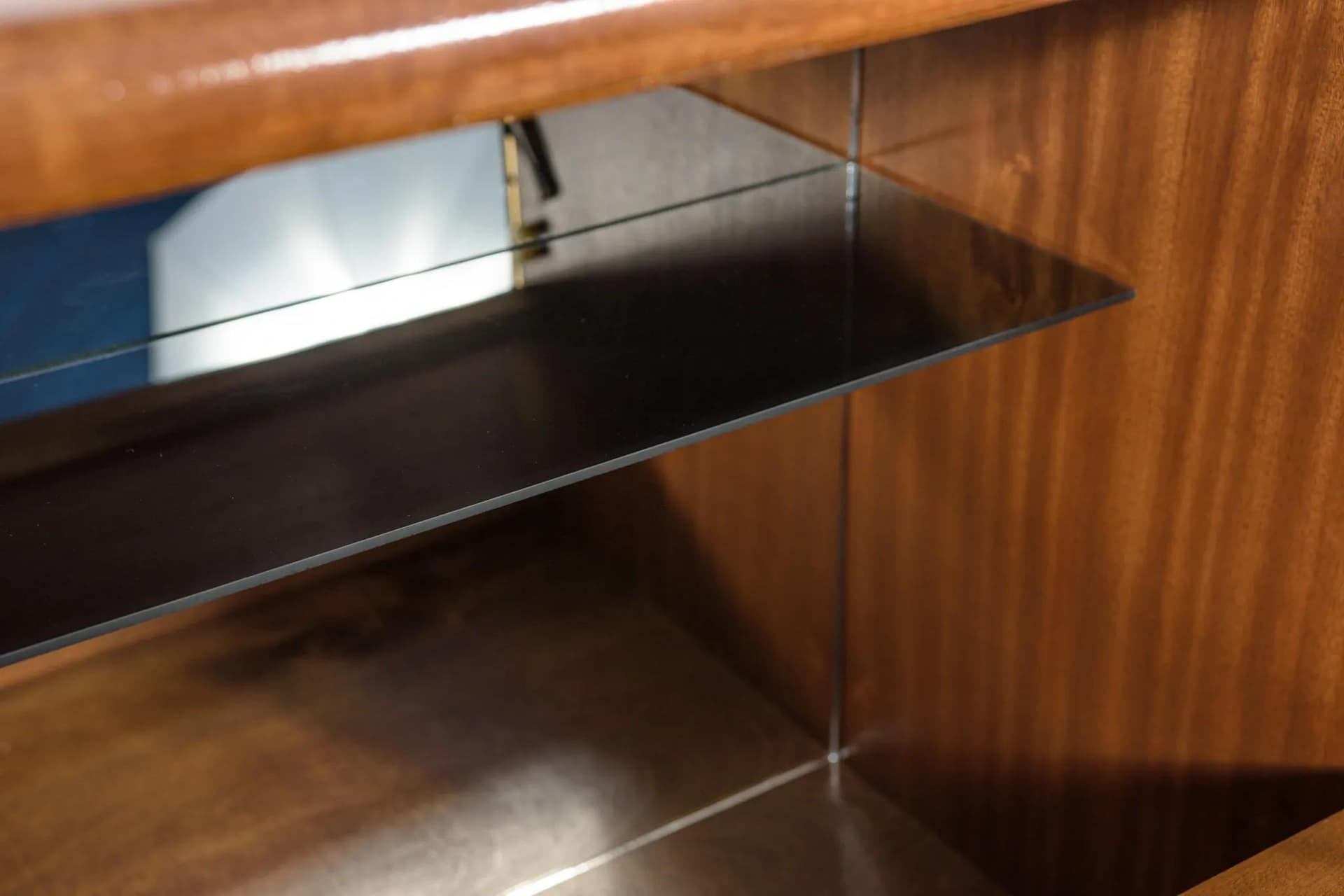 Barek, drewno brązowy, proj. B. Landsman, Jitona, Czechosłowacja, lata 60. - 74786