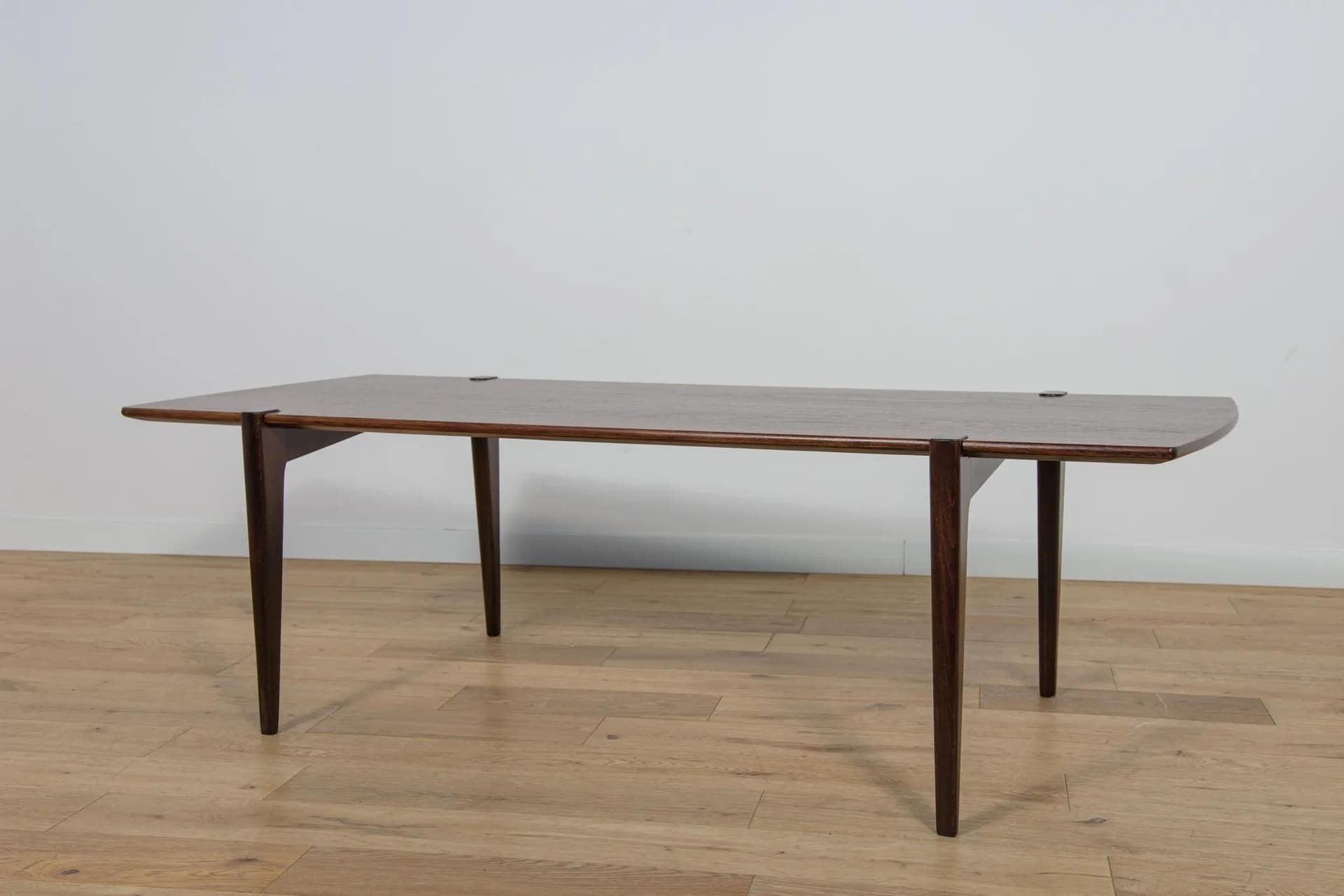 Coffee table, brown rosewood, by D. Rosén, Nordiska Kompaniet, Sweden, 1960s. - 74700