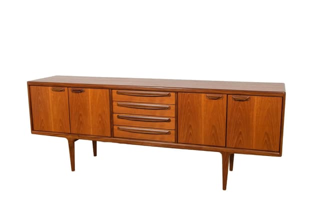 Komoda Sequence, teak brązowy, proj. J. Herbert, A. Younger Ltd., Wielka Brytania, lata 60. - WYMIARY