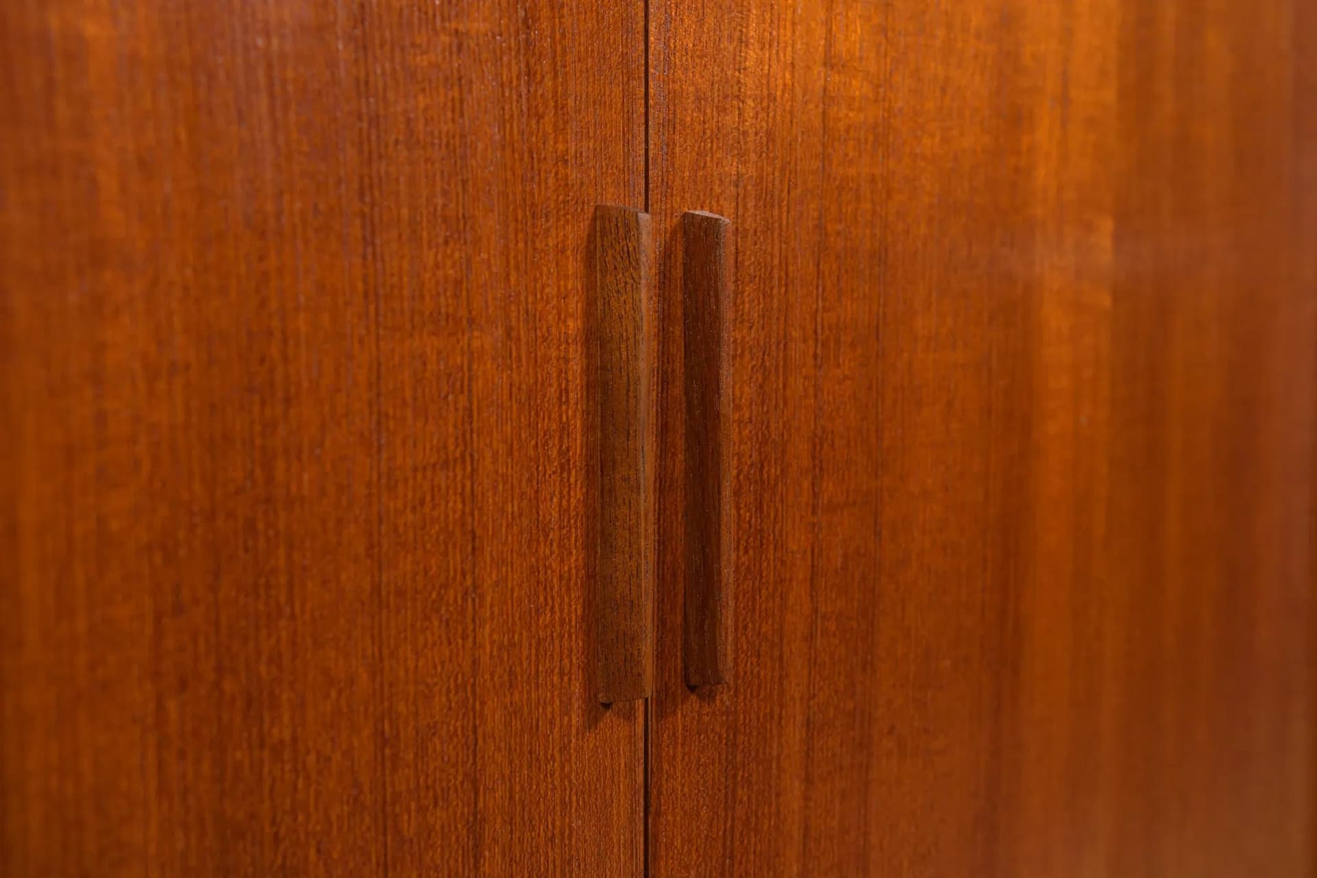 Sideboard, brown teak, by K. Kristiansen, Denmark, 1960s. - 74579