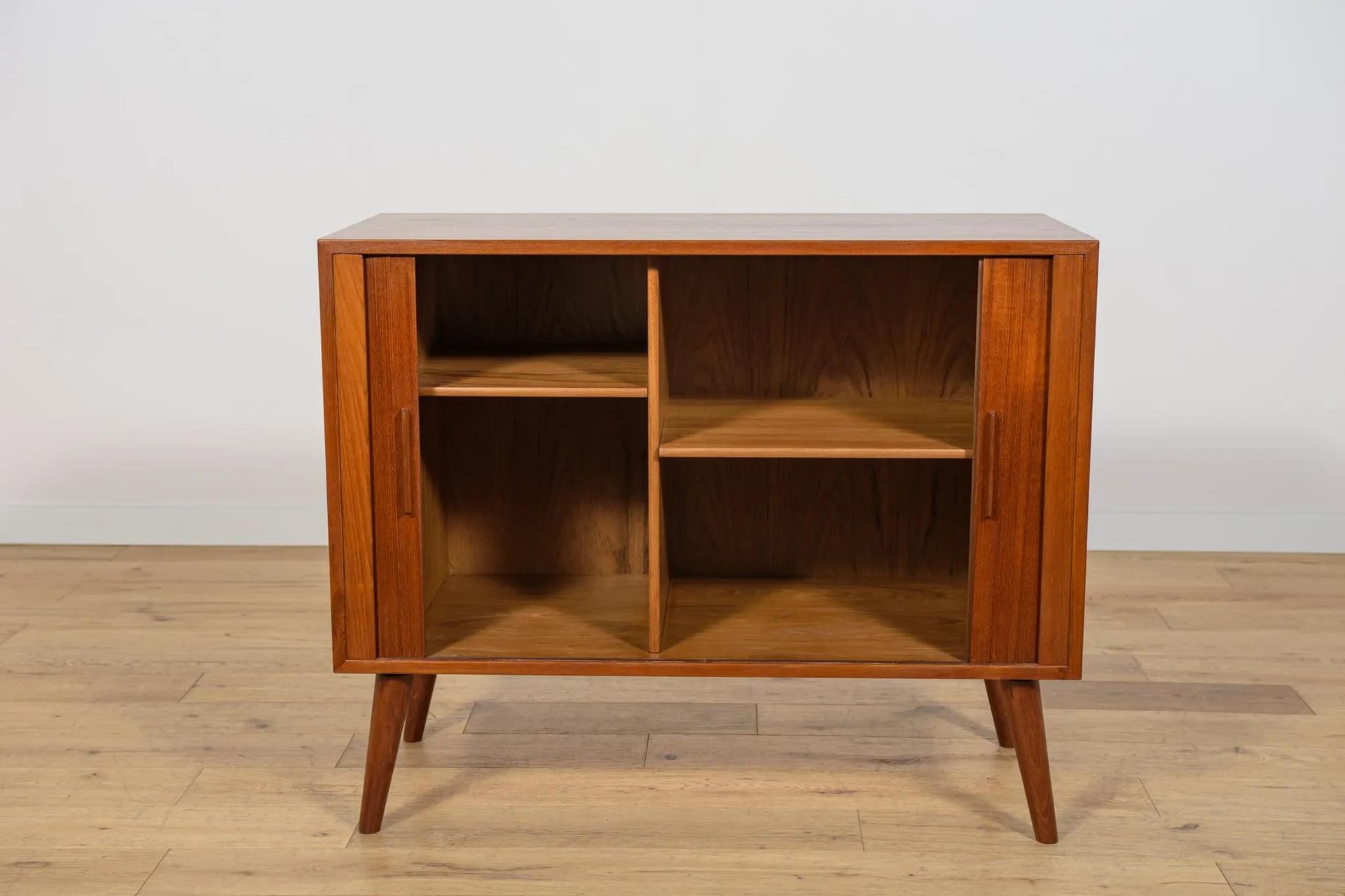 Sideboard, brown teak, by K. Kristiansen, Denmark, 1960s. - 74577