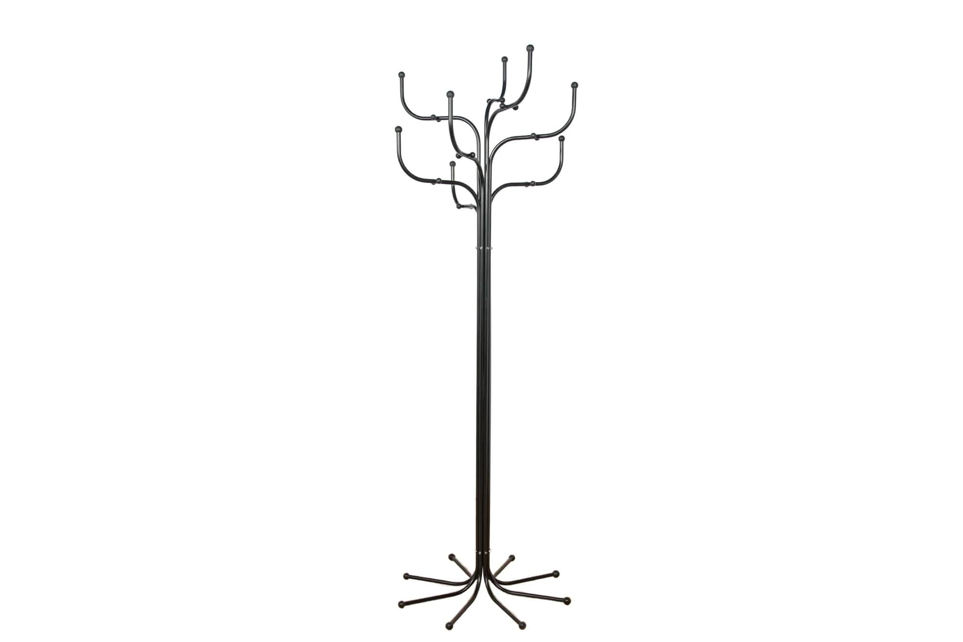 Coat Rack, black steel, by S. Werner, Fritz Hansen, Denmark, 1970s.