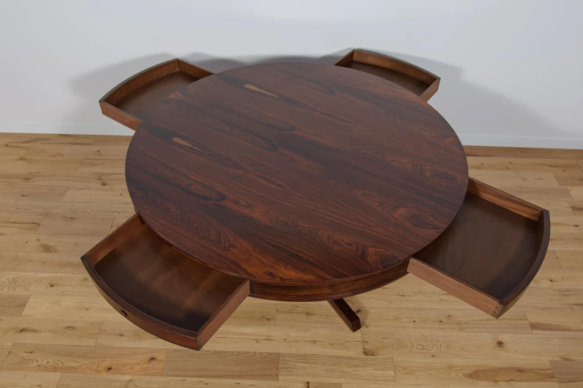 Table Drum, brown rosewood, by R. Heritage, United Kingdom, 1950s. - 74482