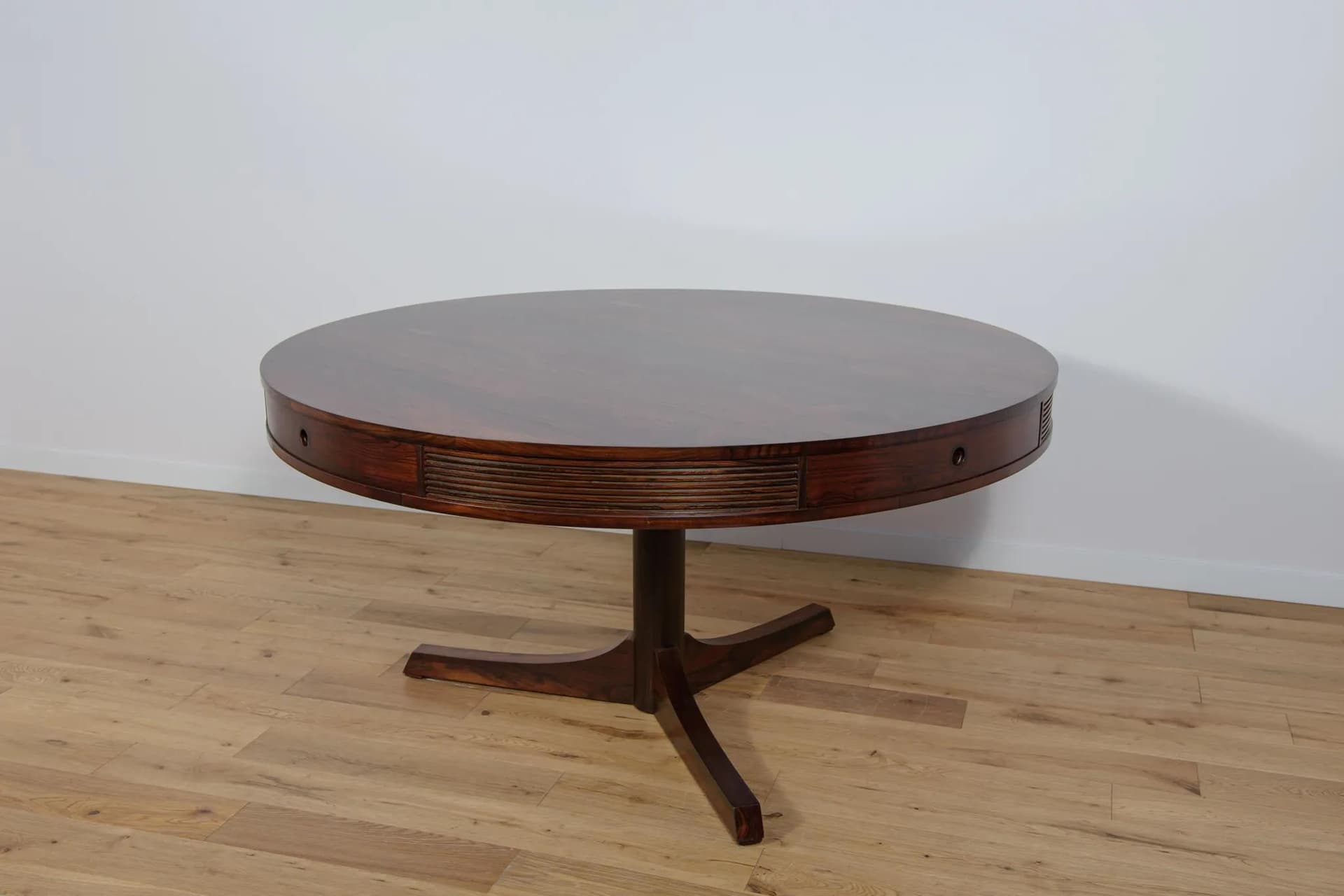 Table Drum, brown rosewood, by R. Heritage, United Kingdom, 1950s. - 74480