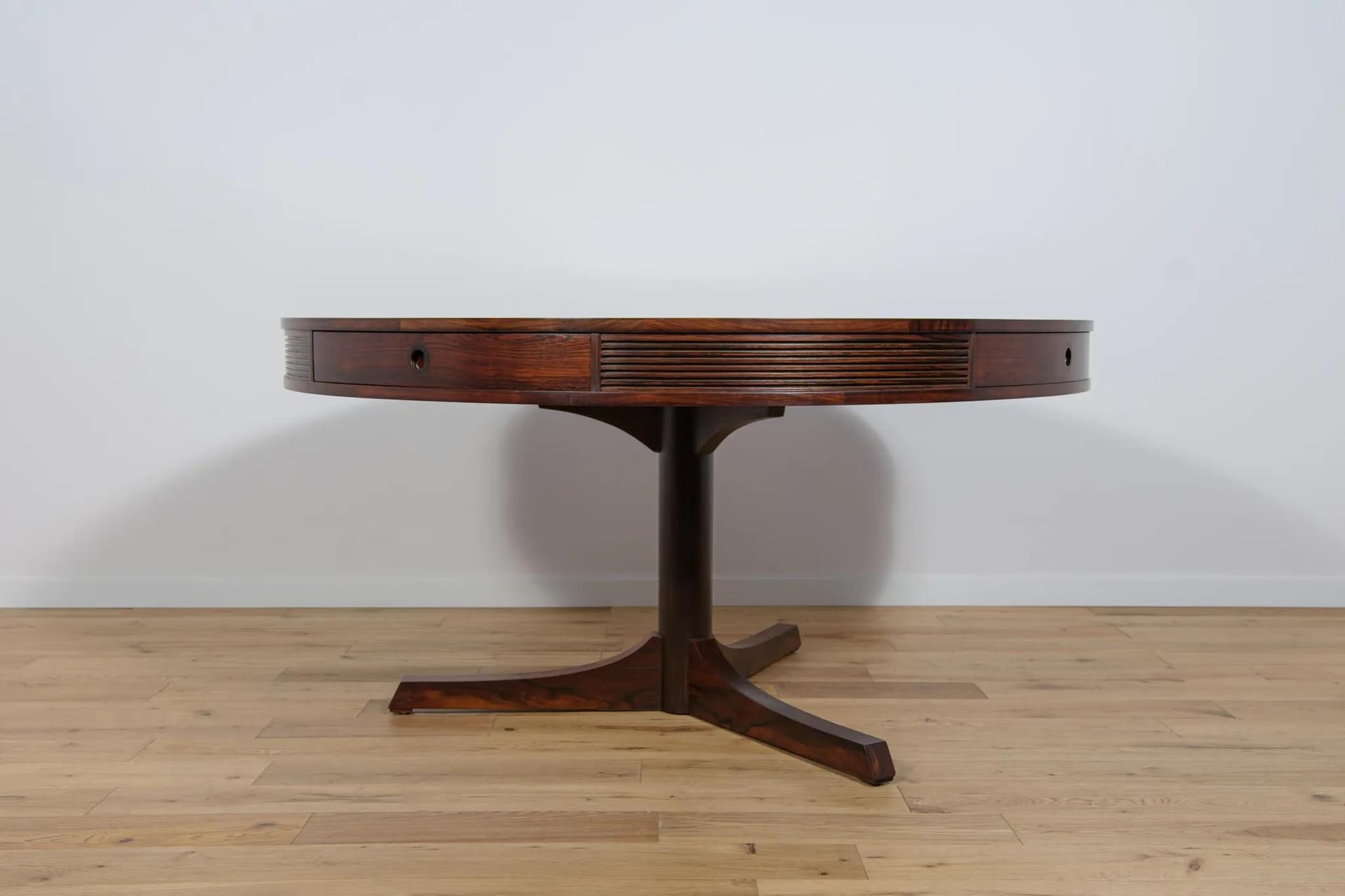 Table Drum, brown rosewood, by R. Heritage, United Kingdom, 1950s. - 74486