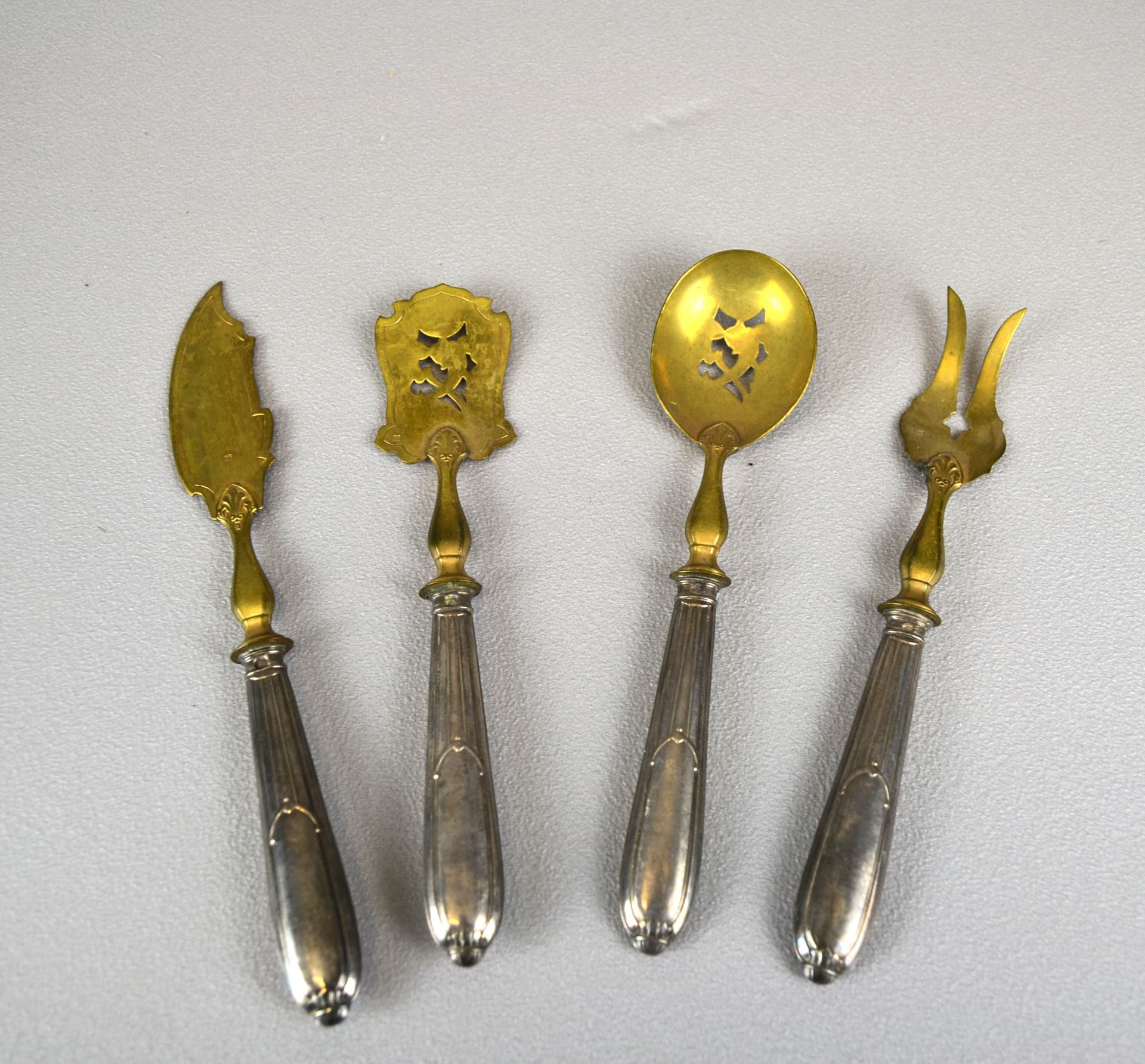 Cold Table Cutlery Set, silver, France, 19th c. - 555