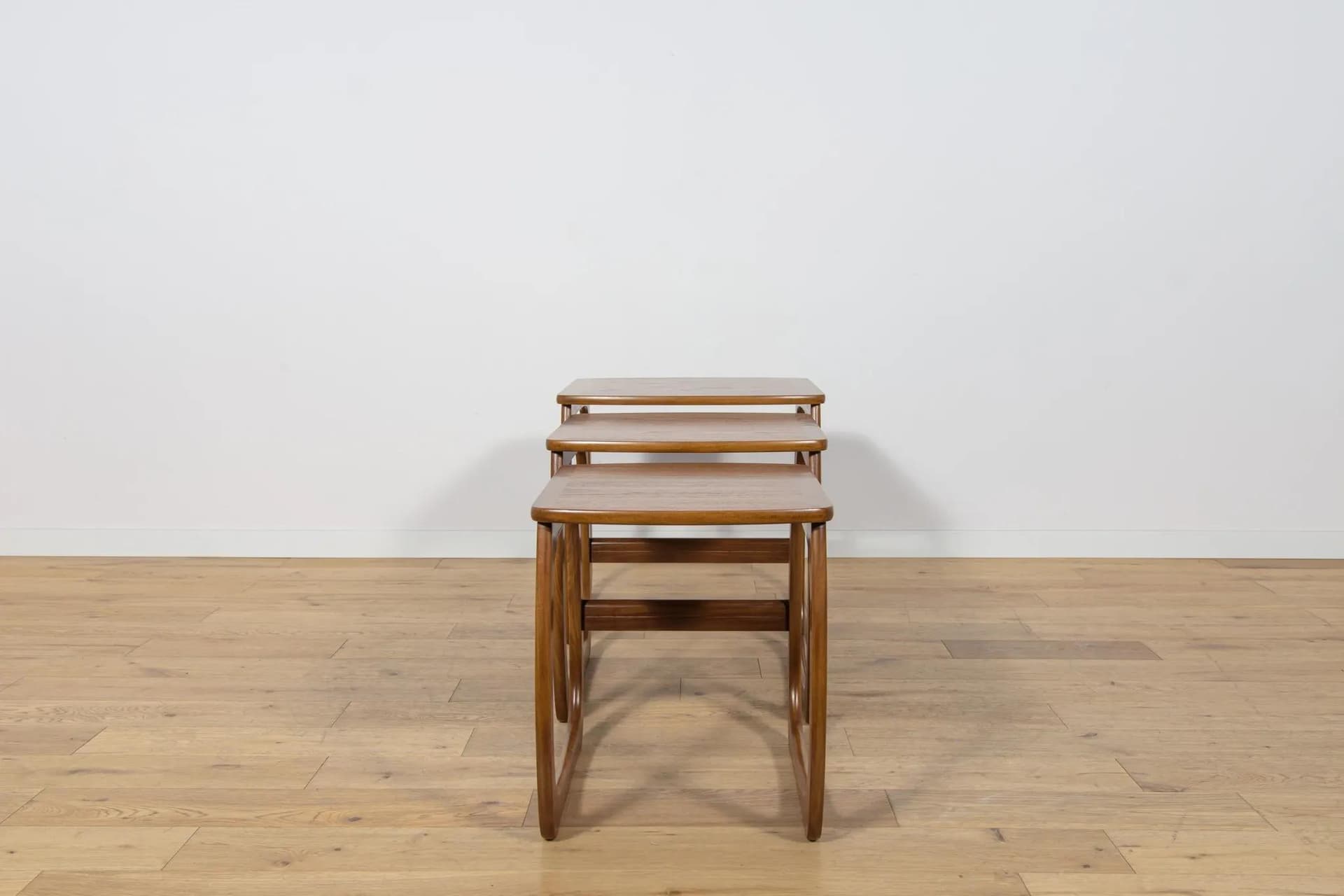 Komplet trzech stolików, brązowy, teak, Parker Knoll, Wielka Brytania, lata 60. - 74370