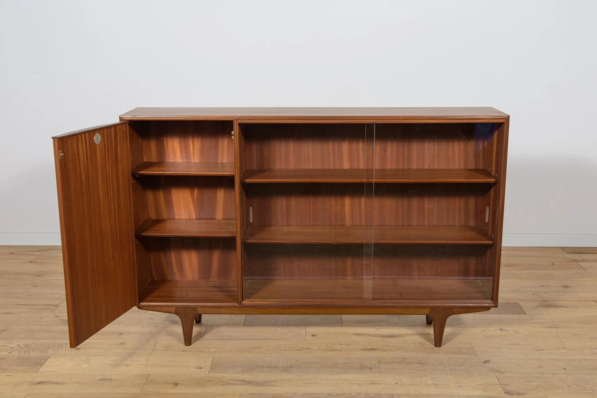 Bookcase, brown teak, A.H. McIntosh, United Kingdom, 1960s. - 74292