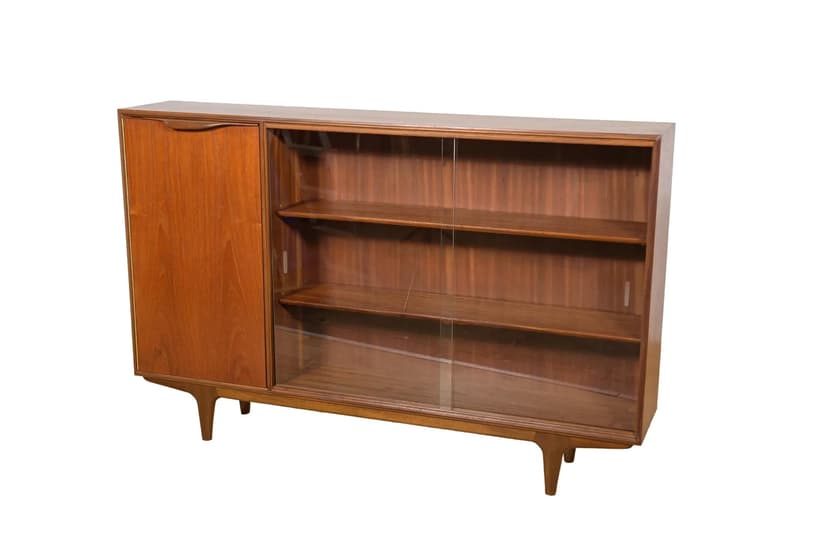 Biblioteczka, teak brązowy, A.H. McIntosh, Wielka Brytania, lata 60.