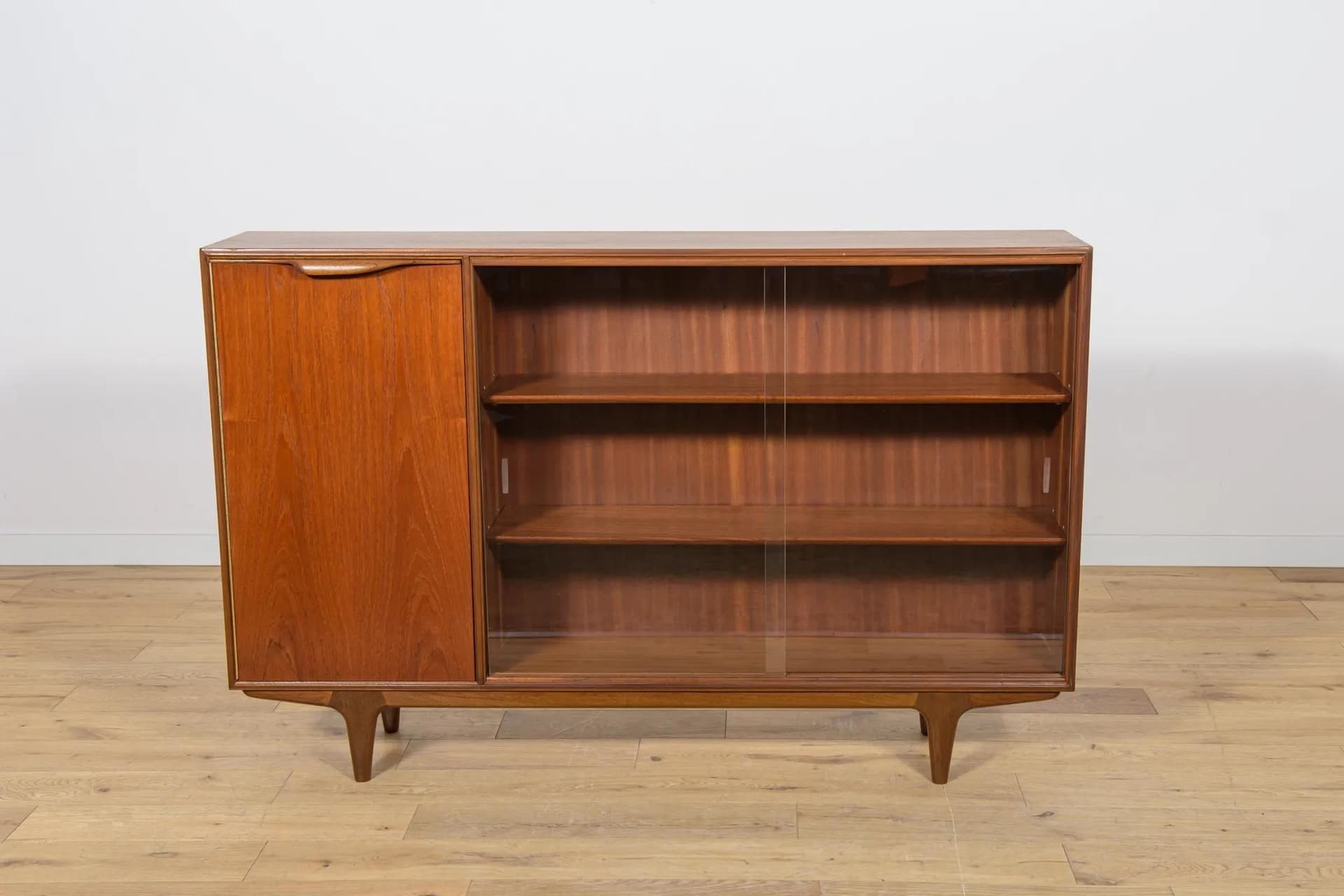 Bookcase, brown teak, A.H. McIntosh, United Kingdom, 1960s. - 74285